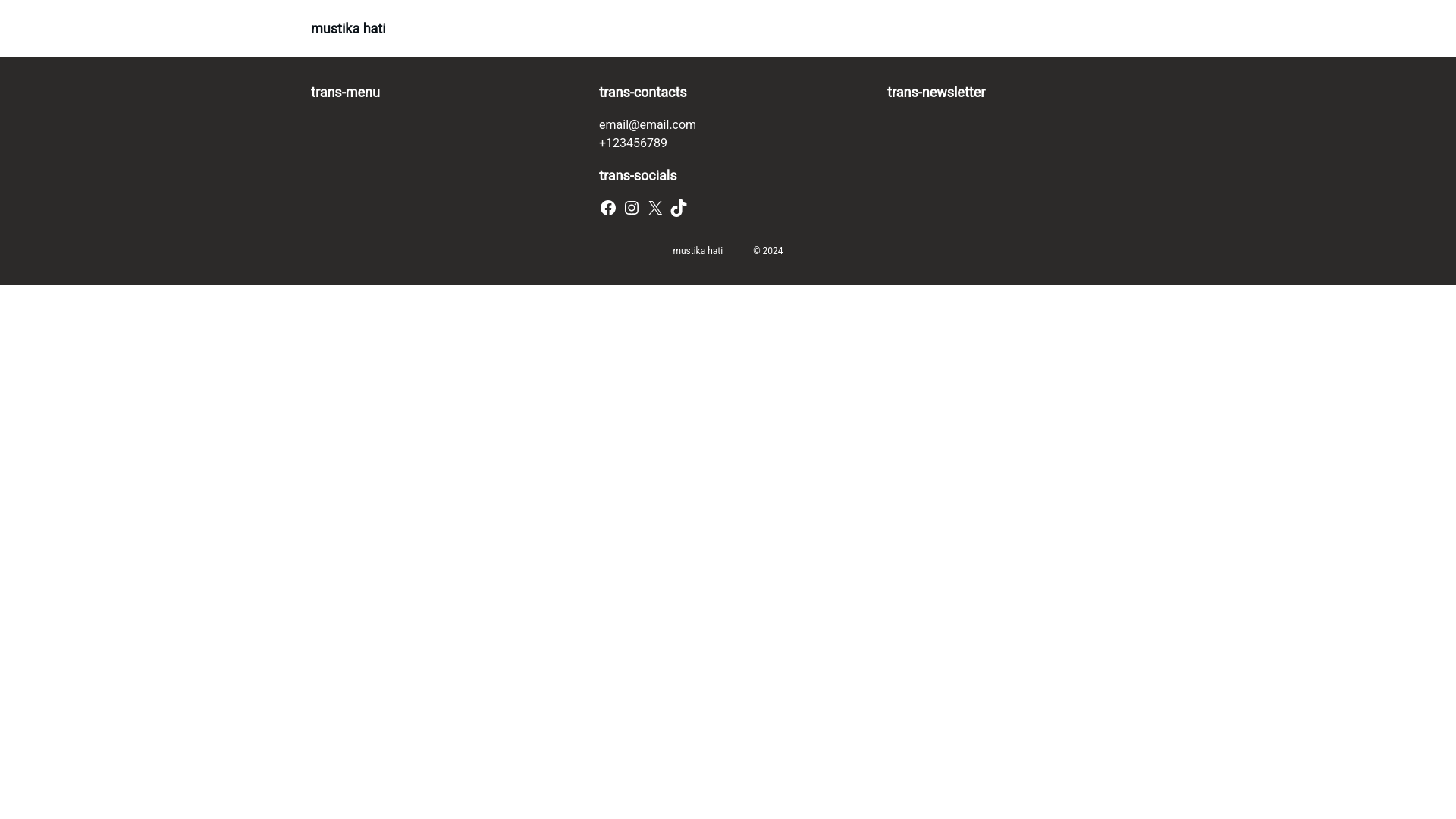 website screenshot of https://mustikahati.net/