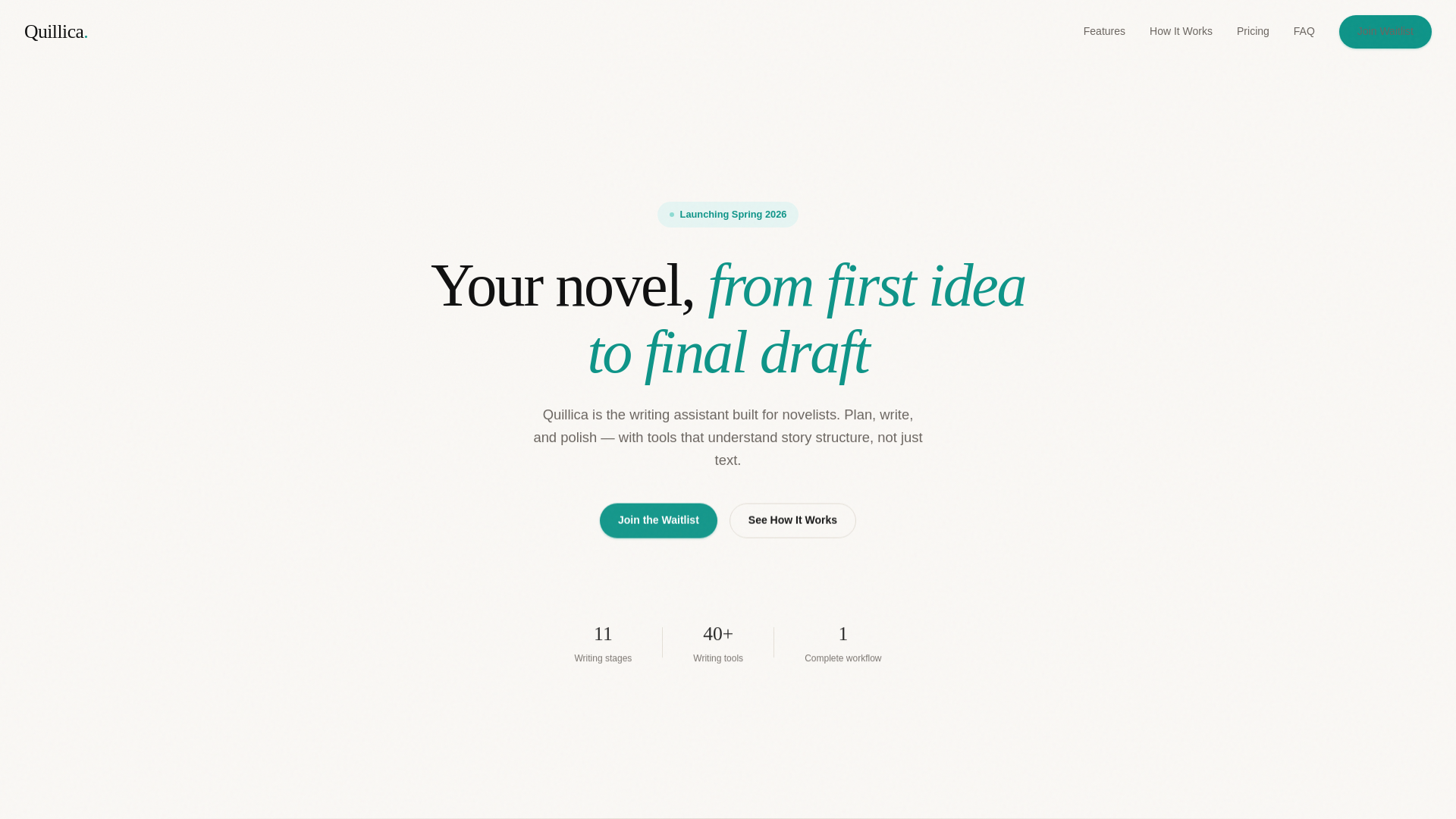 website screenshot of https://quillica.pages.dev/