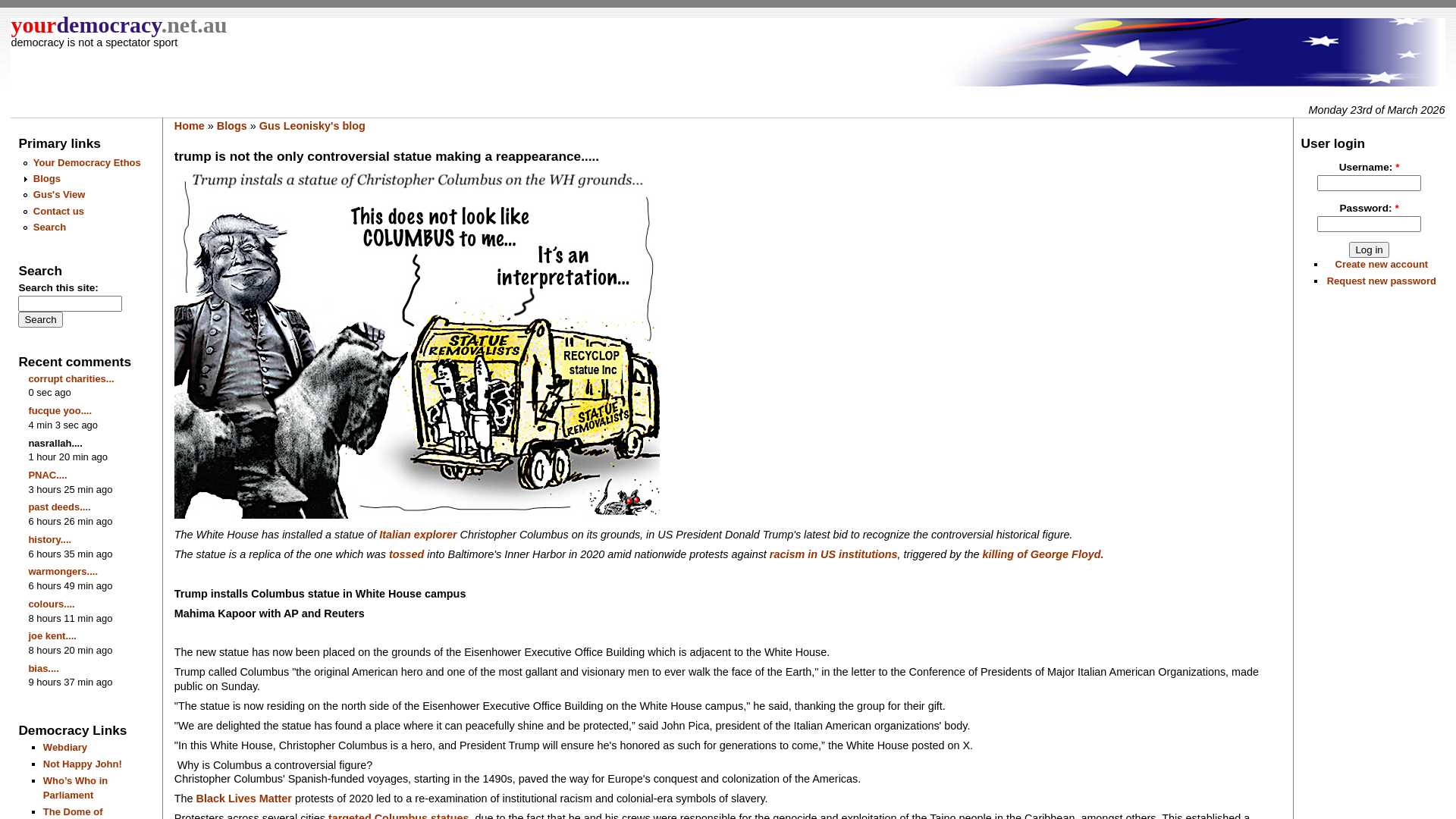 website screenshot of https://yourdemocracy.net/drupal/node/59152