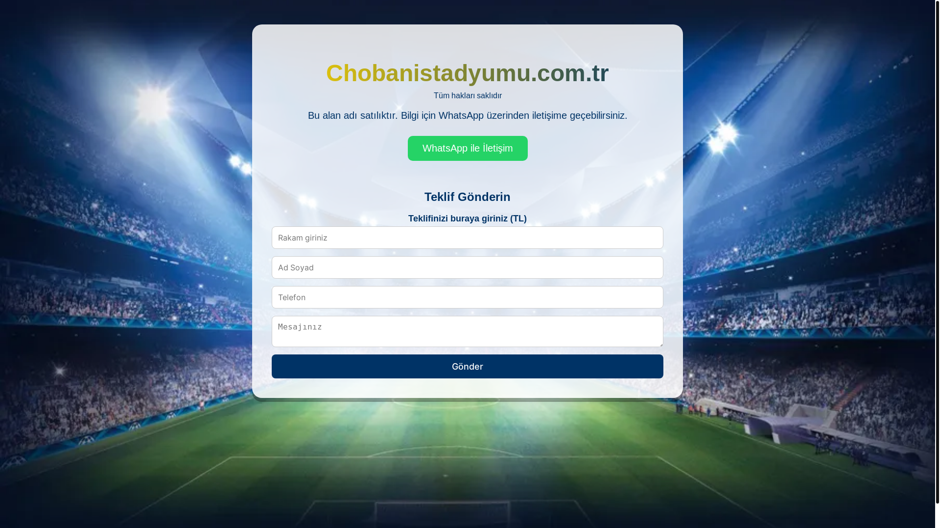 website screenshot of https://chobanistadyumu.com.tr/