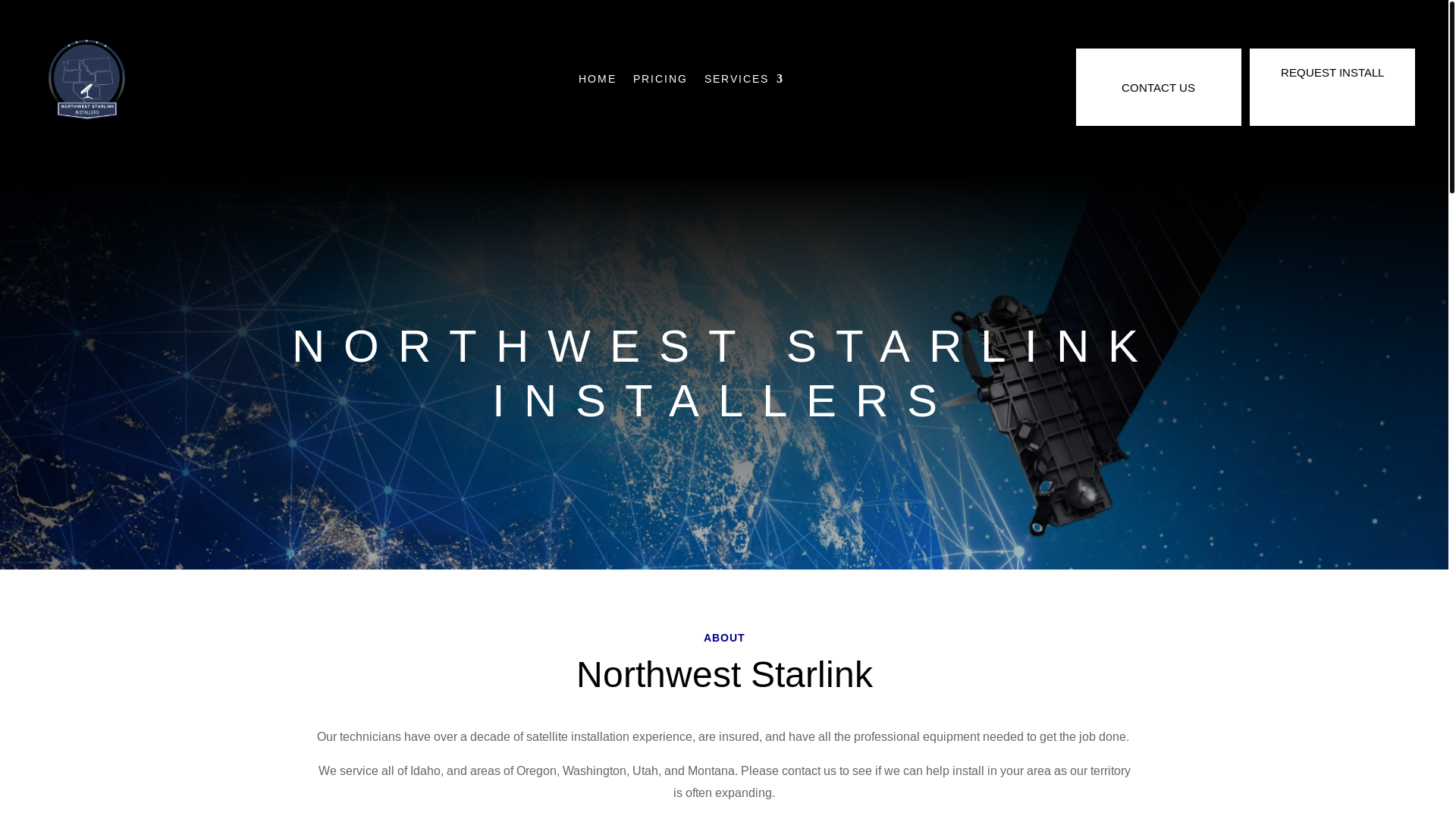 website screenshot of https://northweststarlinkinstallers.com/