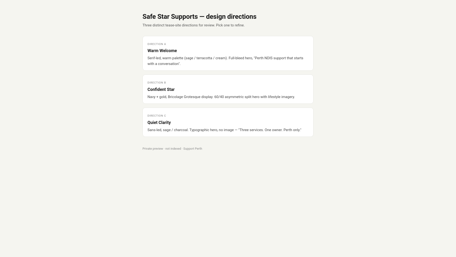 website screenshot of https://safe-star-supports-preview.pages.dev/