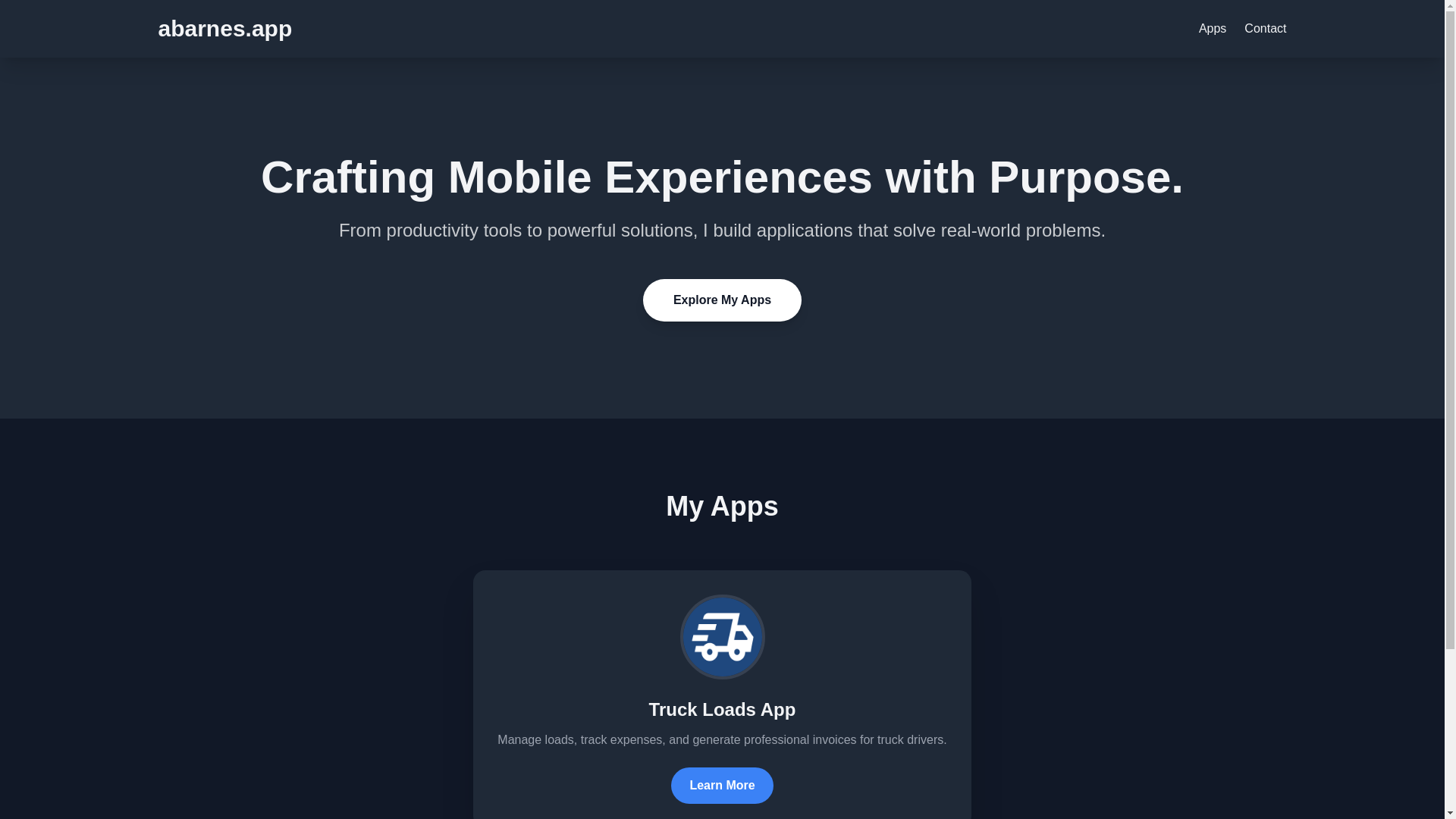 website screenshot of https://abarnes-app.pages.dev/