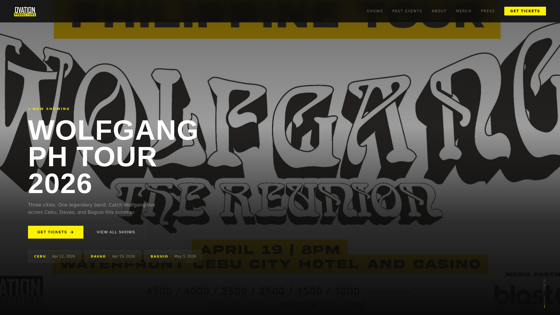 website screenshot of https://ovation-preview.pages.dev/