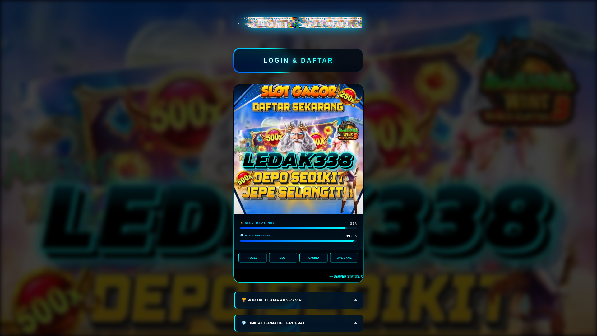 website screenshot of https://seo-slot-ledak.pages.dev/