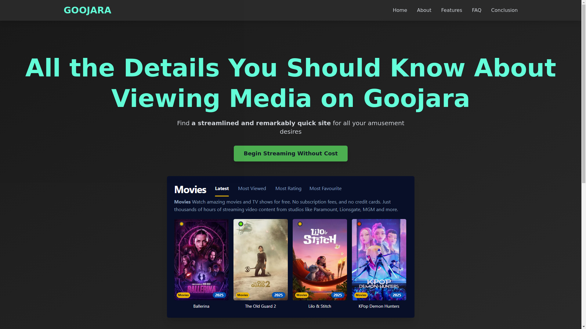 website screenshot of https://goojara-vwgw.pages.dev/