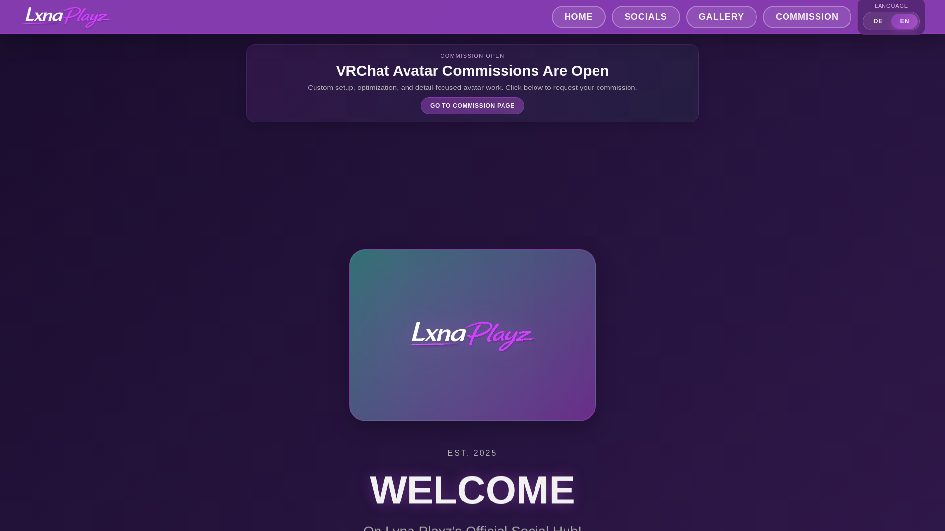 website screenshot of https://lxnaplayz.site/