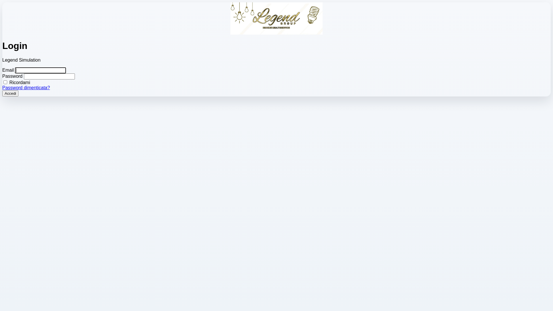 website screenshot of https://comparatorelegendgroup.it/