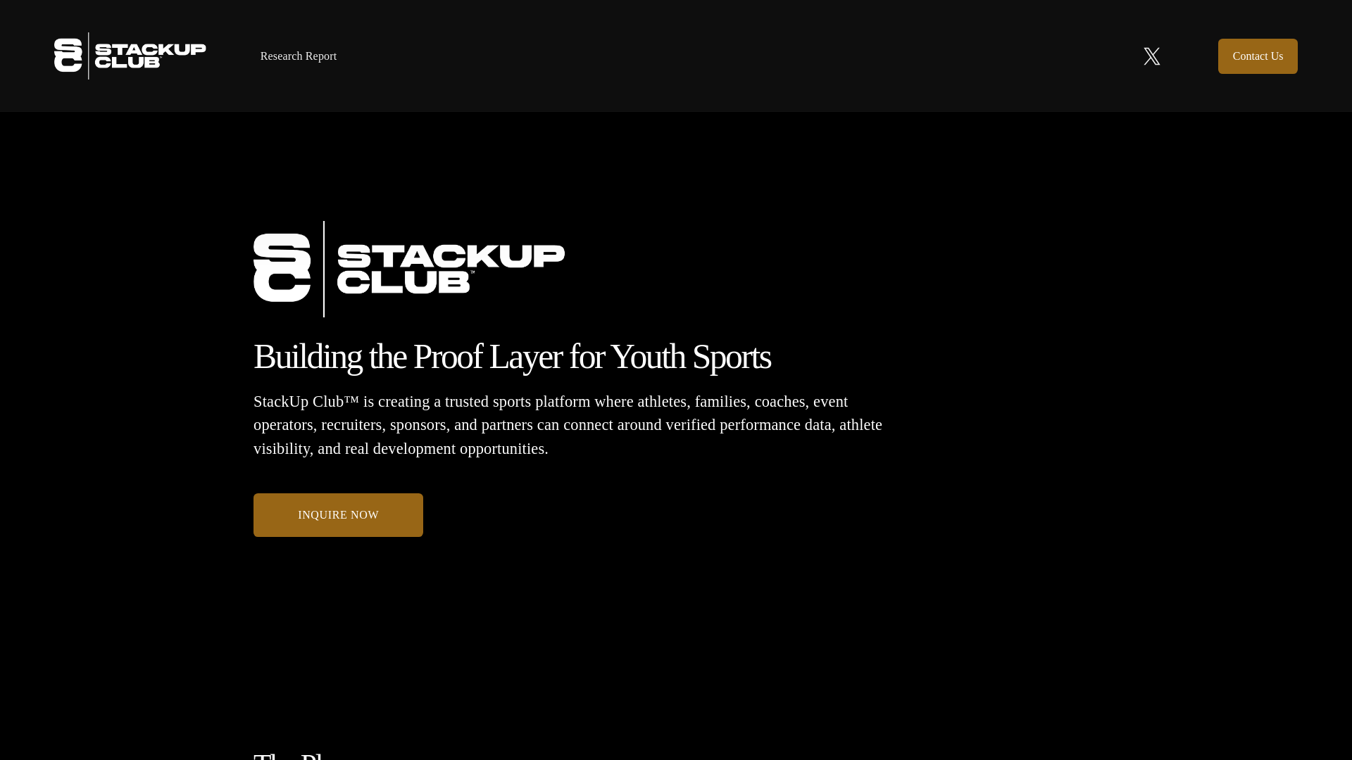 website screenshot of https://stackupclub.org/