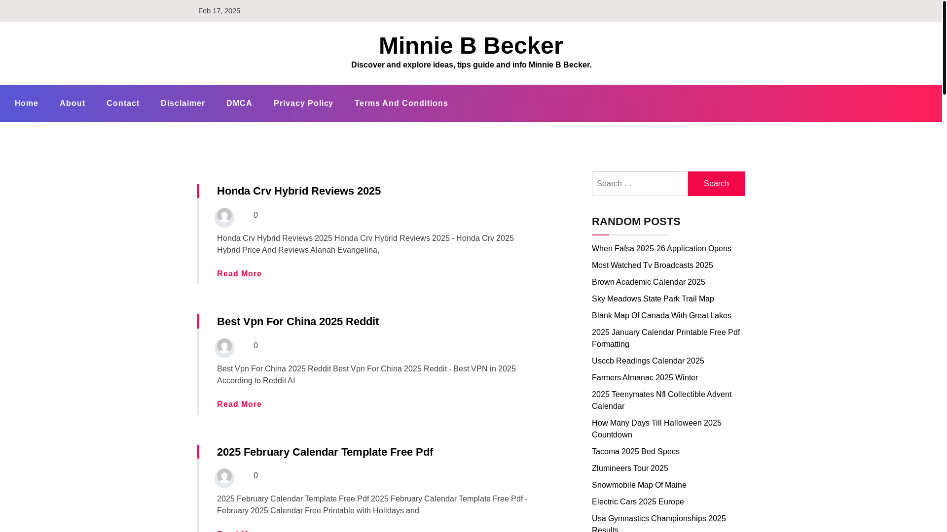 website screenshot of https://minniebbeckere.pages.dev/