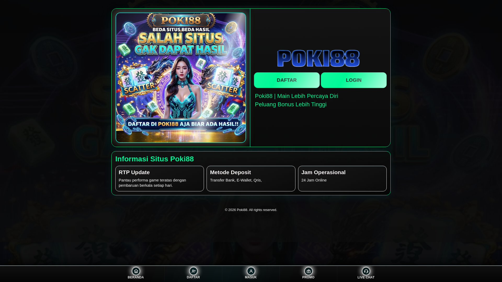 website screenshot of https://linkpoki88.pages.dev/