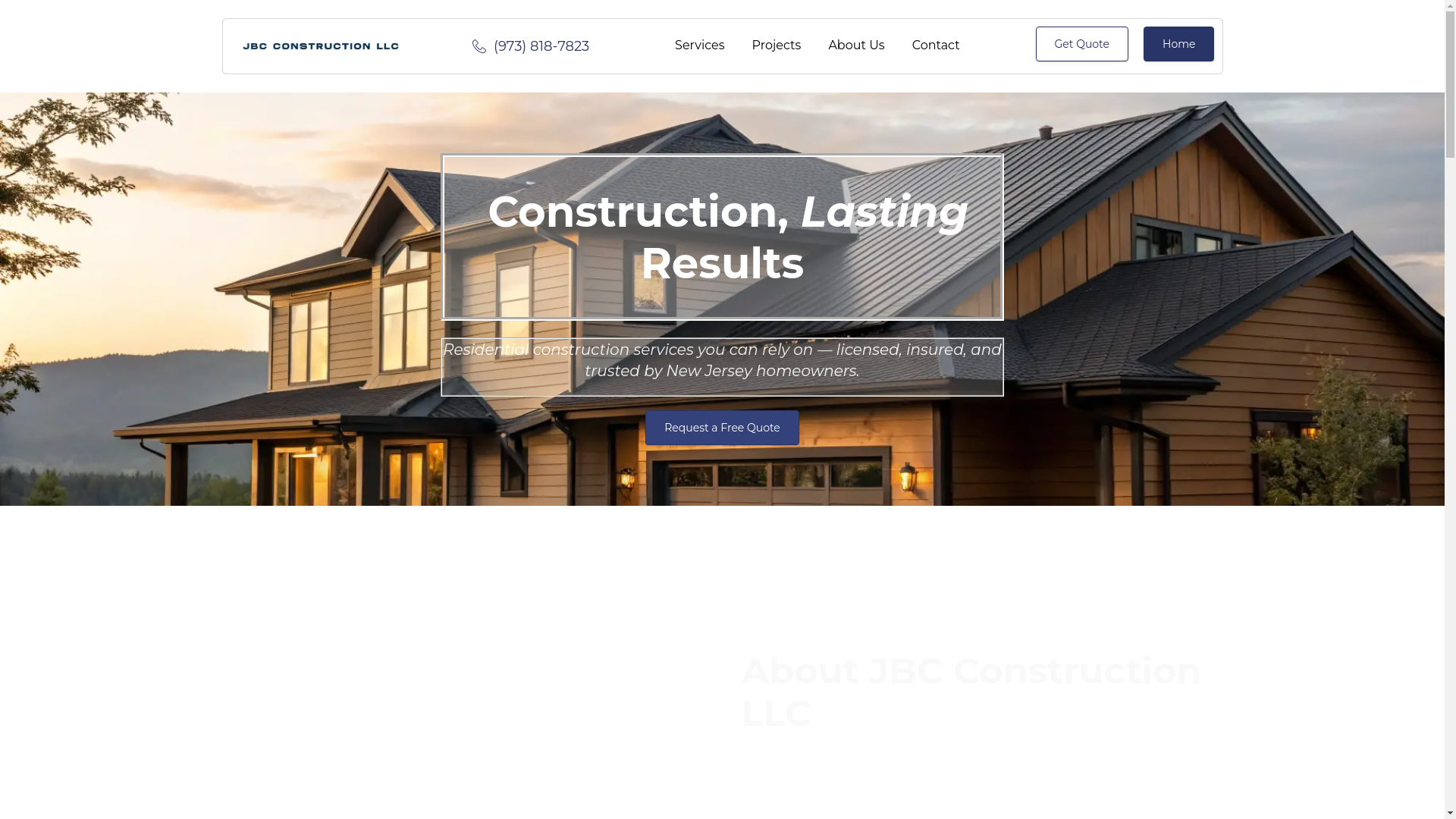 website screenshot of https://jbcconstructionnj.com/