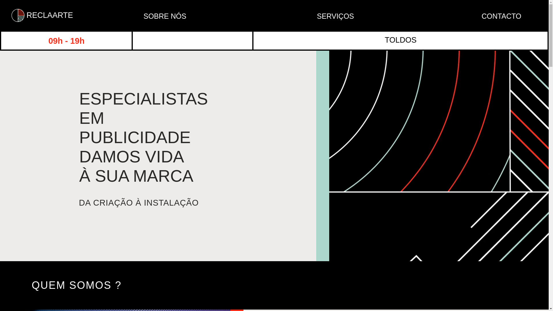 website screenshot of https://reclaarte.com/
