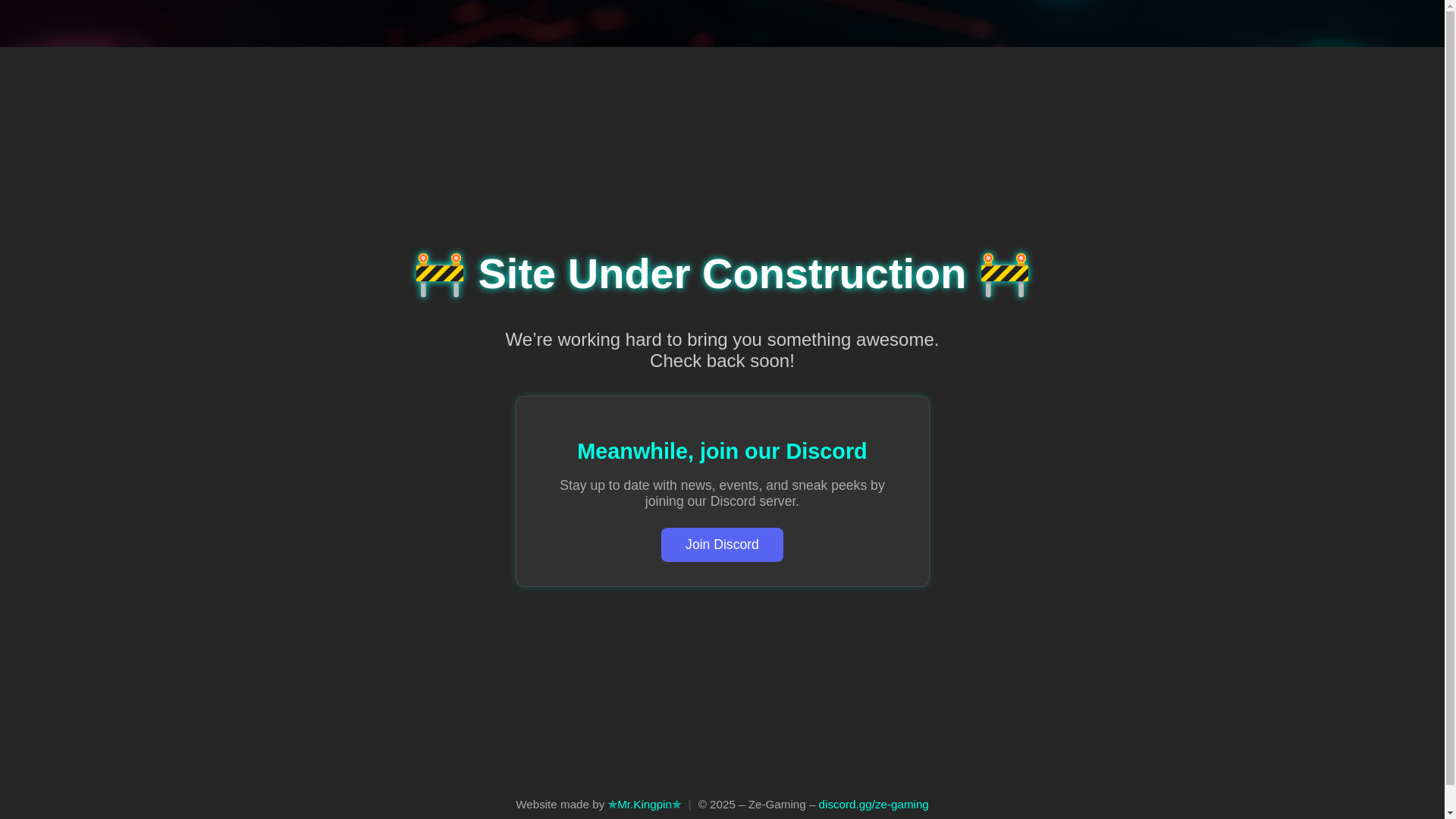 website screenshot of https://ze-gaming.com/