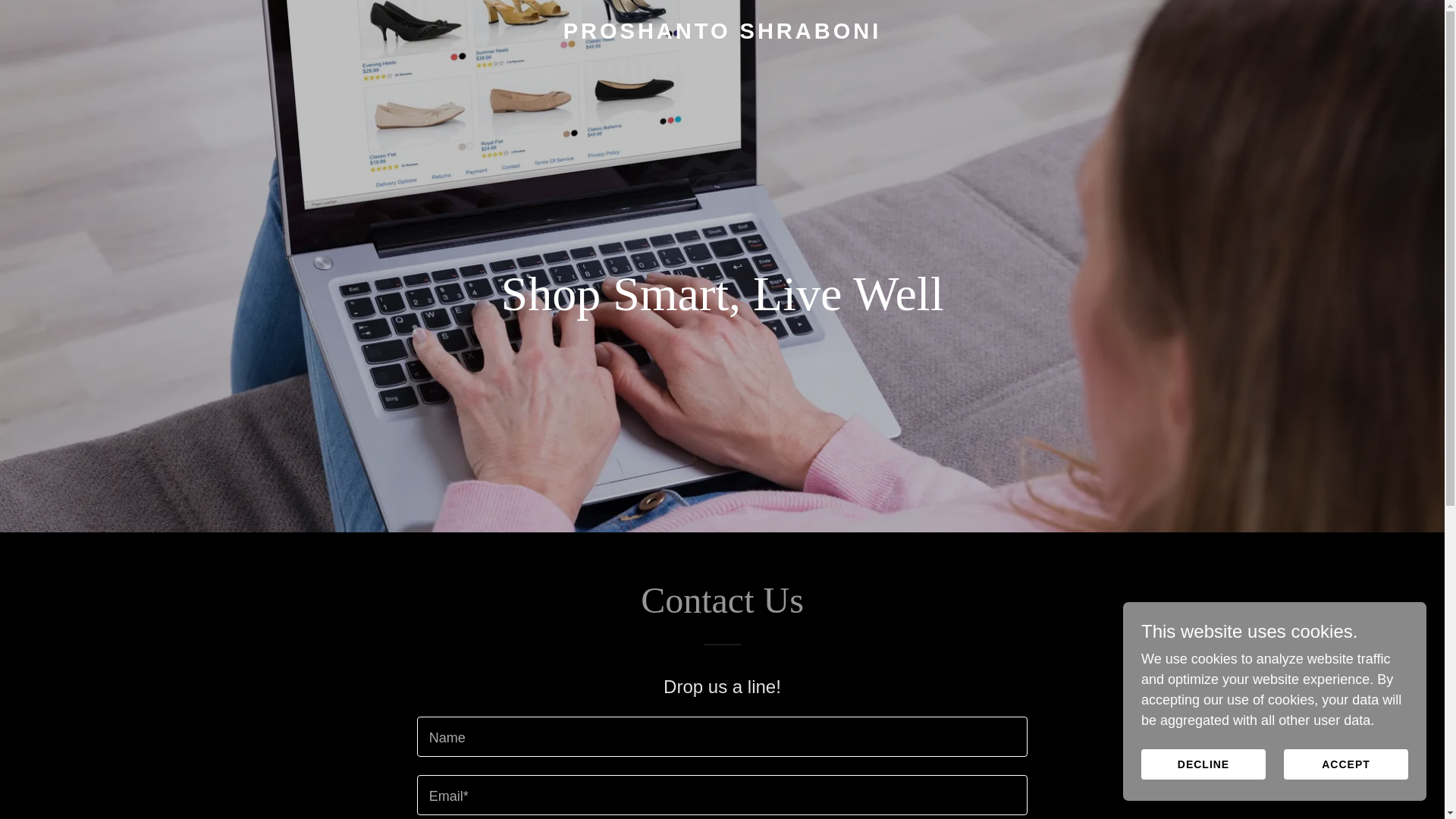 website screenshot of https://proshantoshraboni.com/