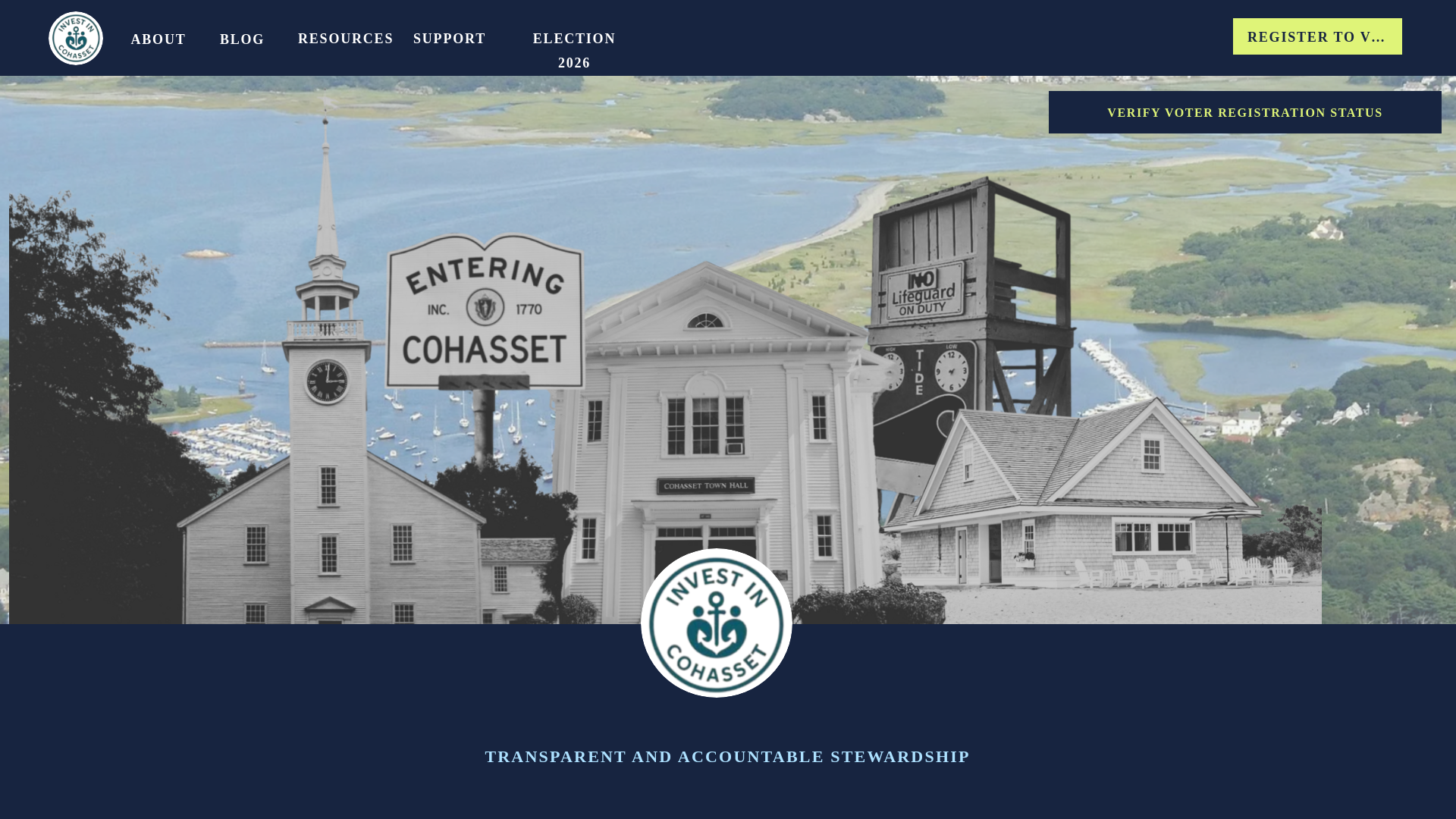 website screenshot of https://investincohasset.org