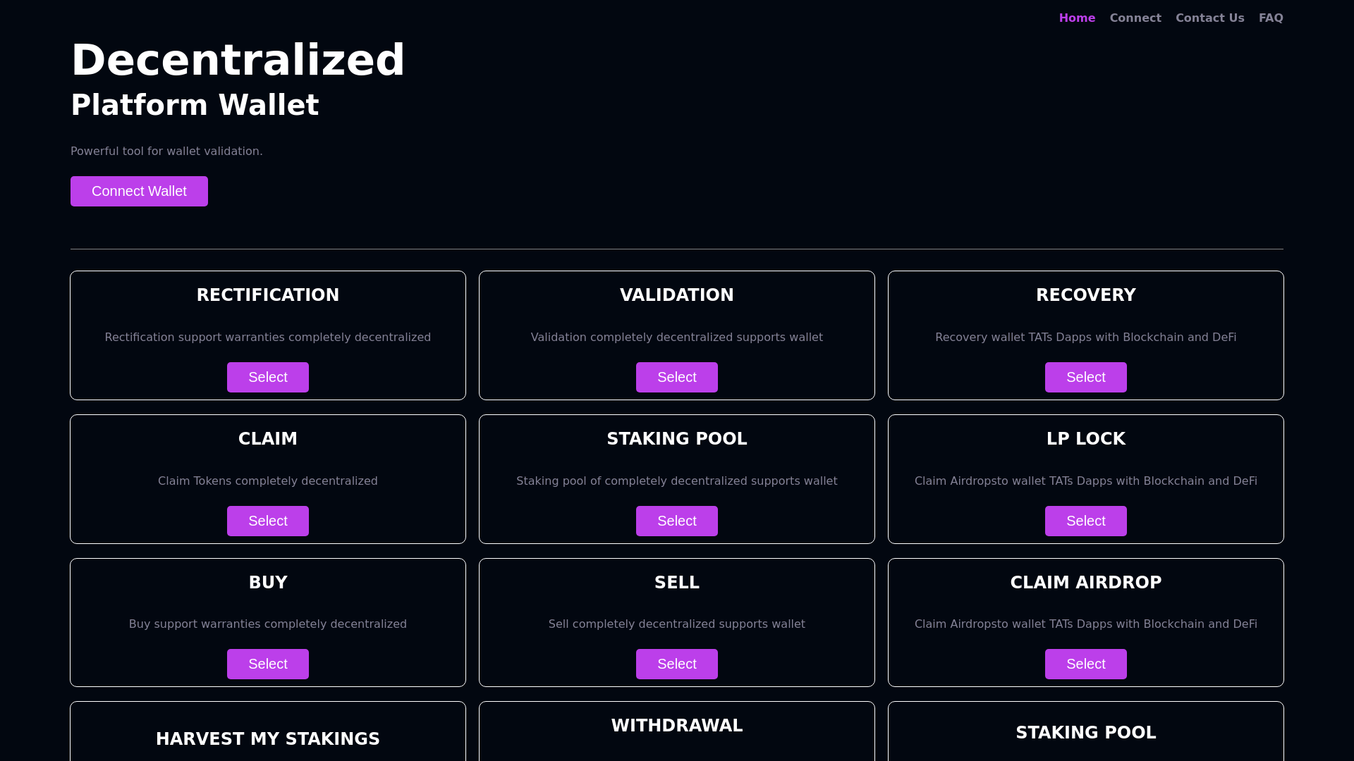 website screenshot of https://token-depot.pages.dev/