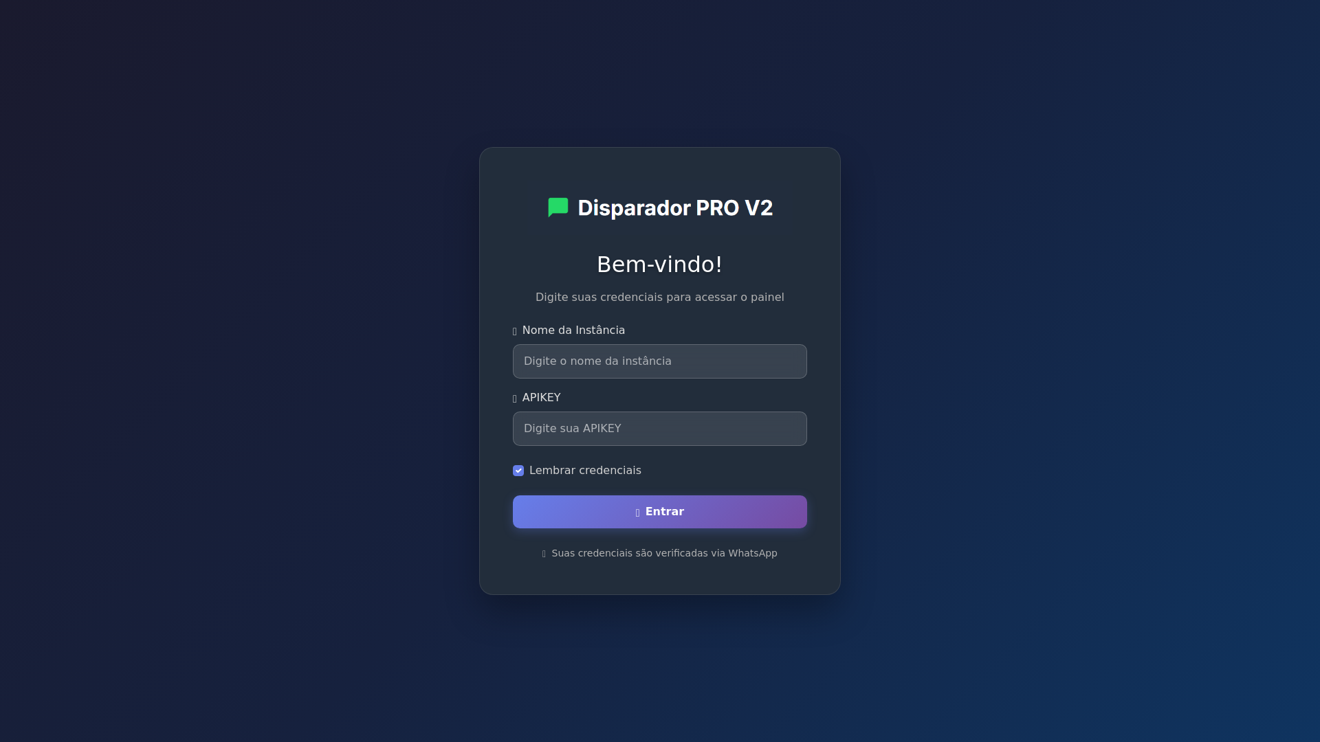 website screenshot of https://disparador-pro.pages.dev/