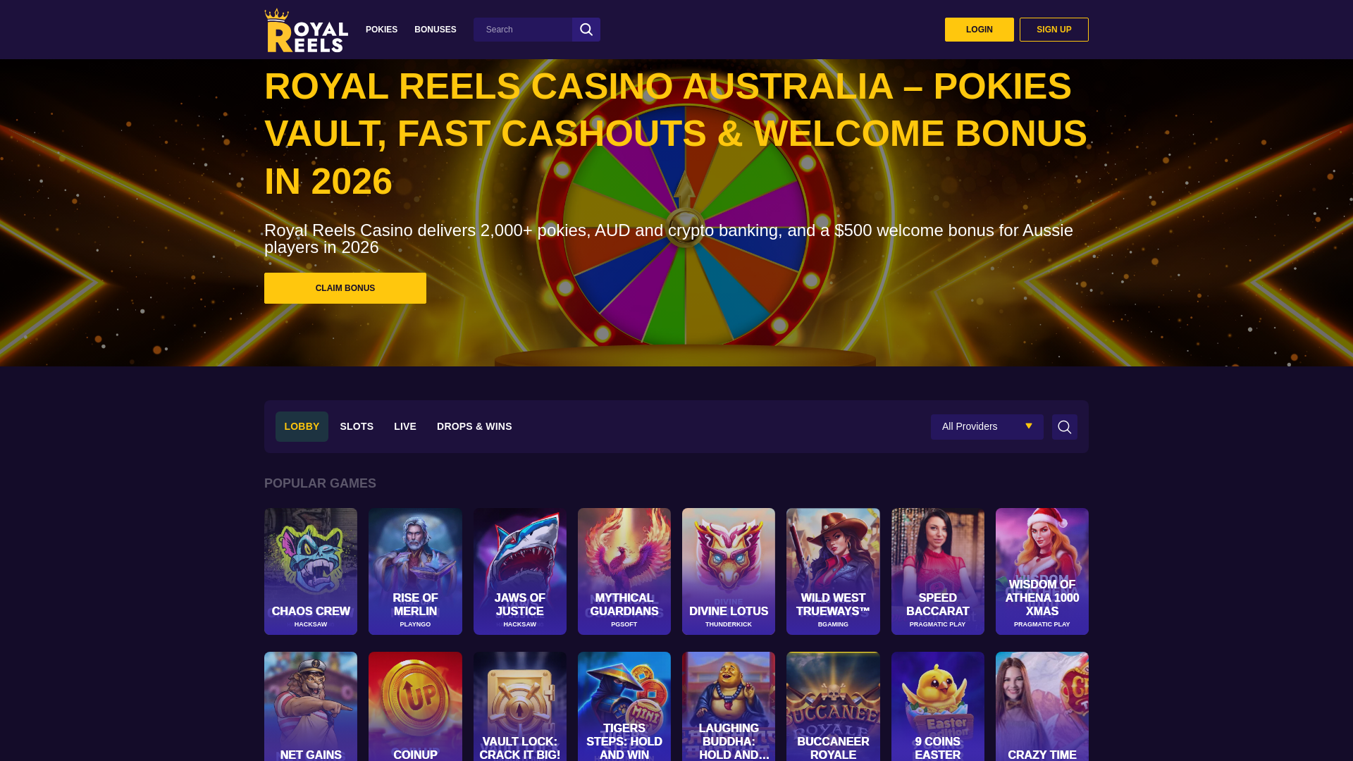 website screenshot of https://royalreelsaucasino-com.pages.dev/