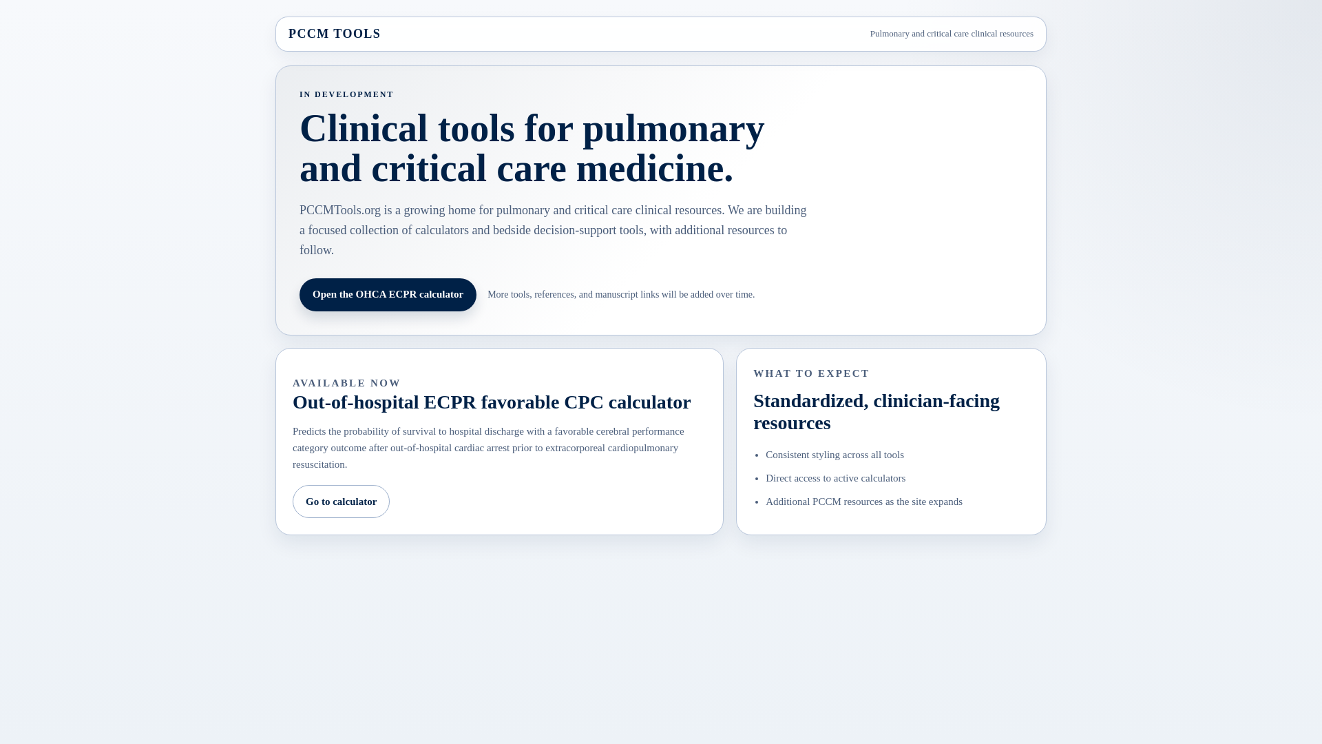 website screenshot of https://pccmtools.pages.dev/