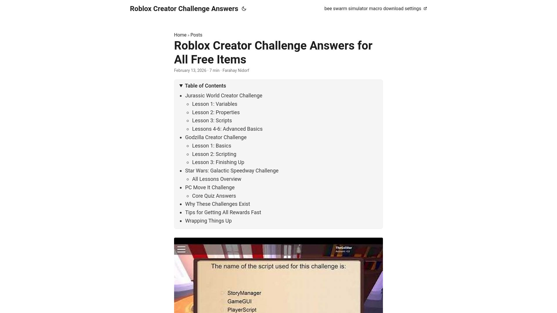 website screenshot of https://roblox-creator-challenge-answers.pages.dev/