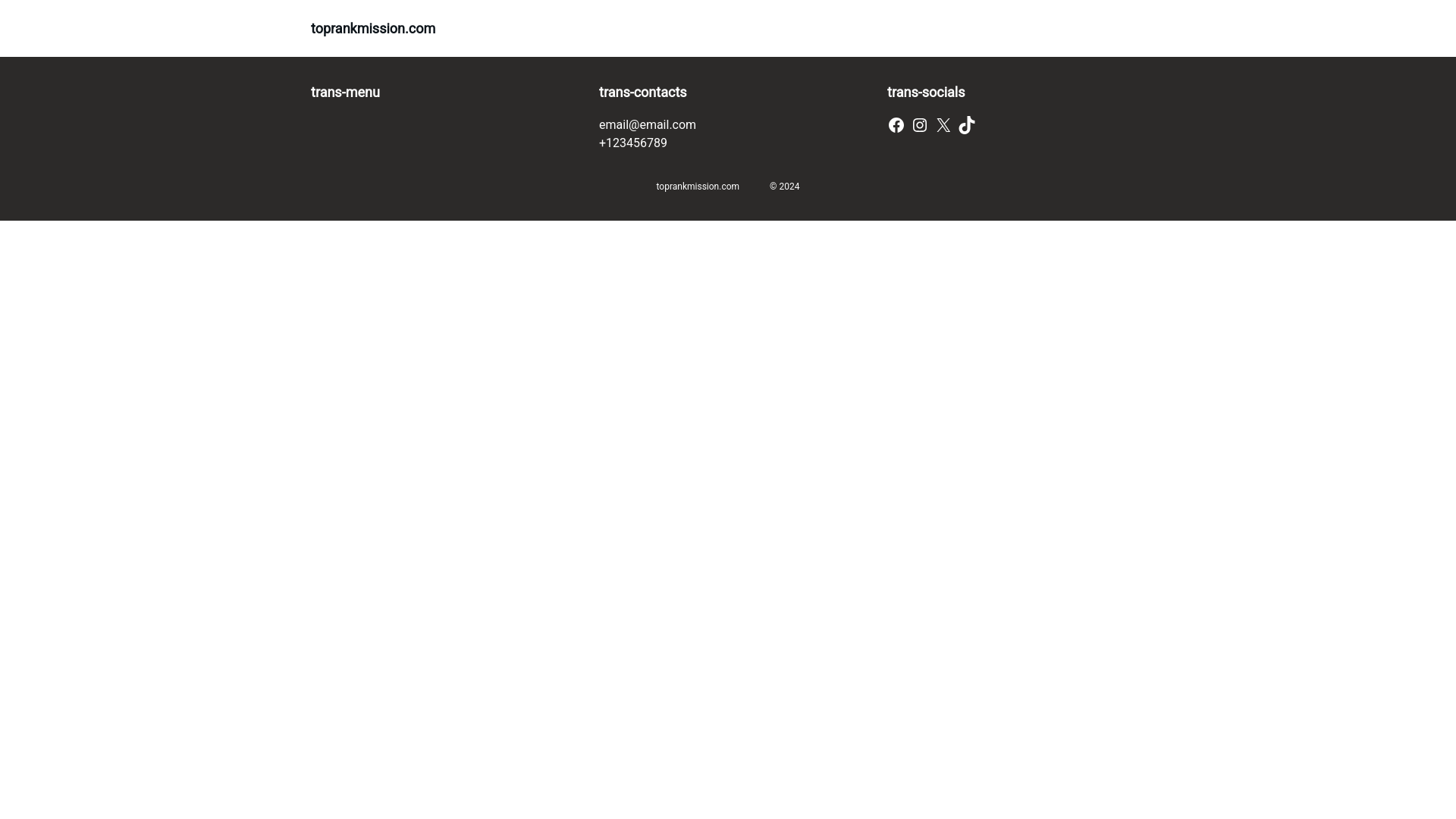 website screenshot of https://toprankmission.com/
