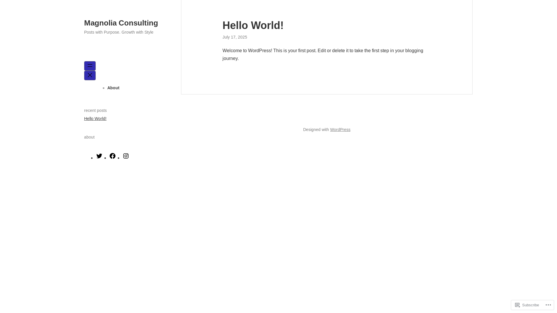 website screenshot of https://magnoliaconsultings.com/