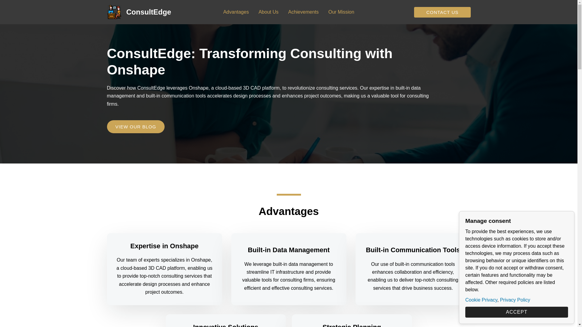 website screenshot of https://consultedge.us/
