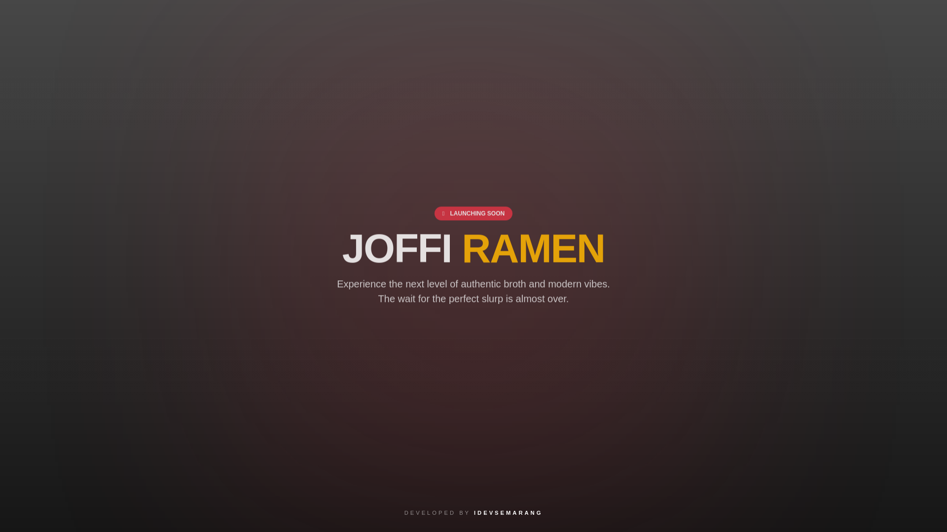website screenshot of https://joffiramen.com/