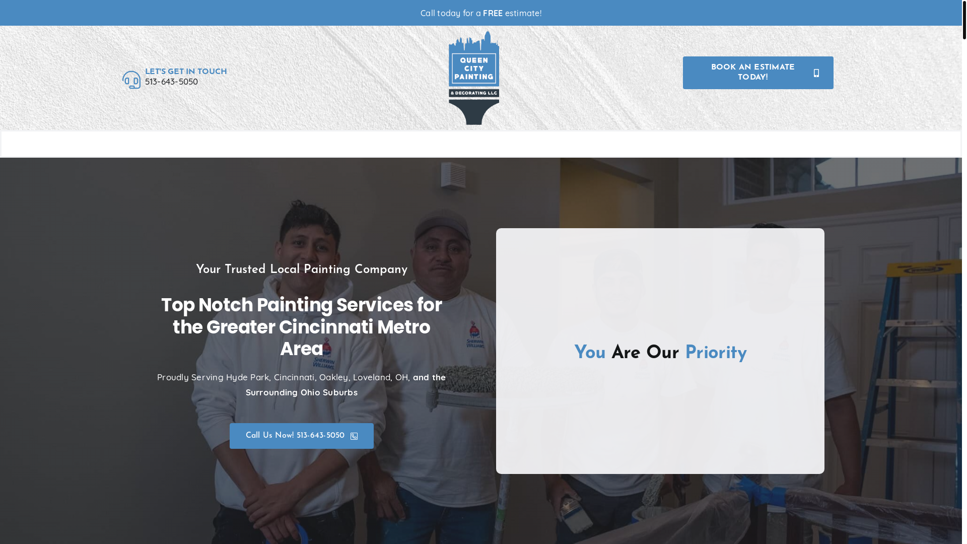 website screenshot of https://queencitypdsvcs.com/