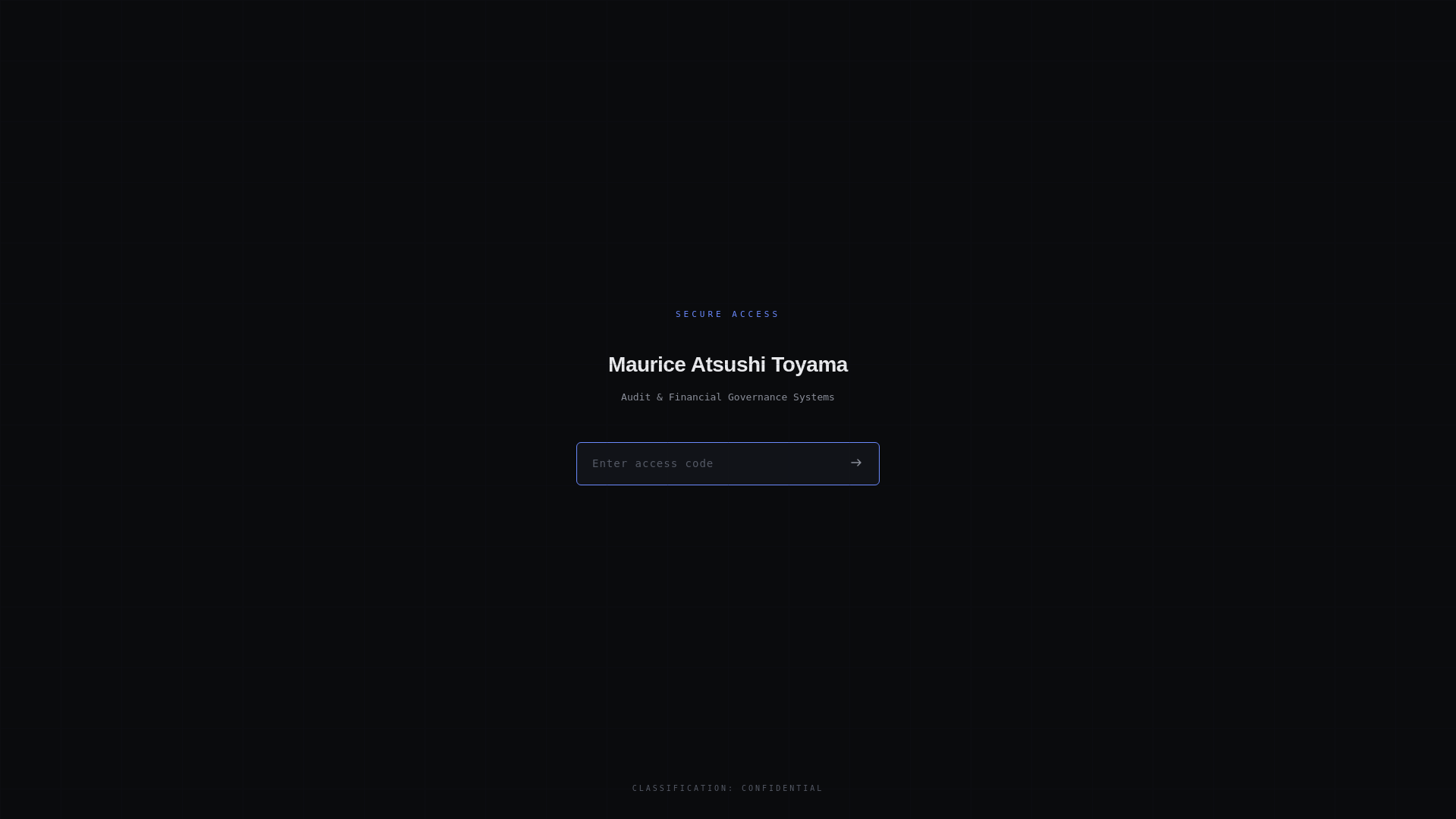 website screenshot of https://mauriceatsushitoyama.com