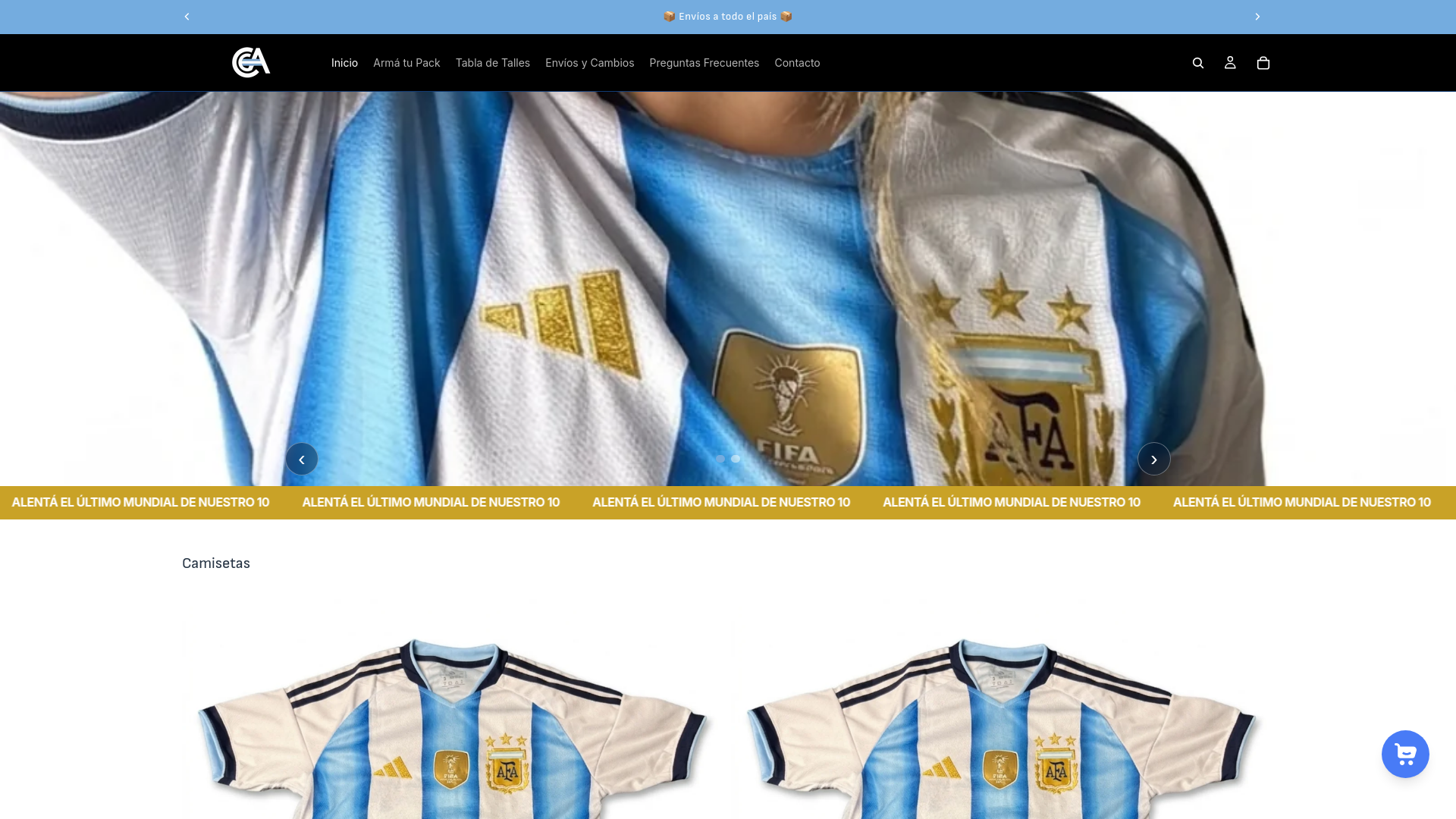 website screenshot of https://casaalbicelestear.com/