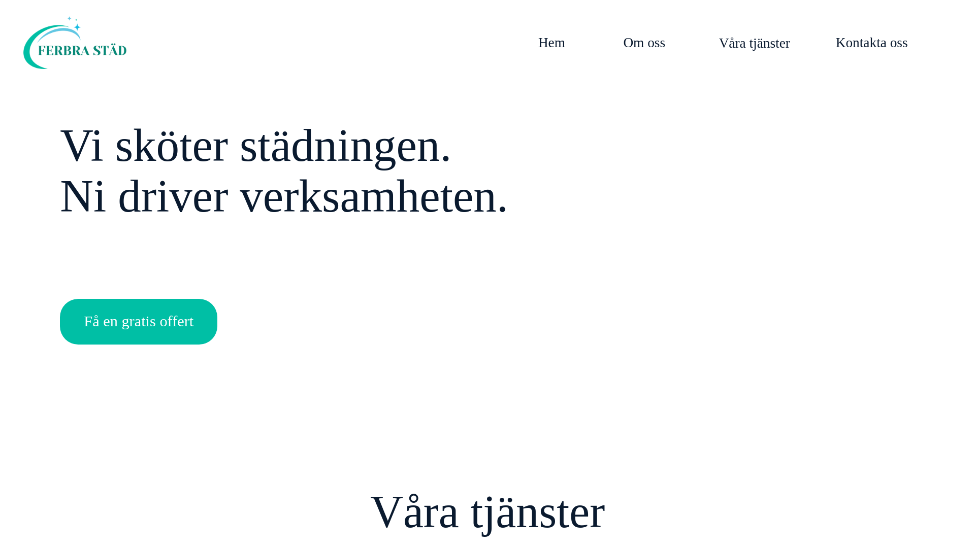 website screenshot of https://ferbrastad.com/