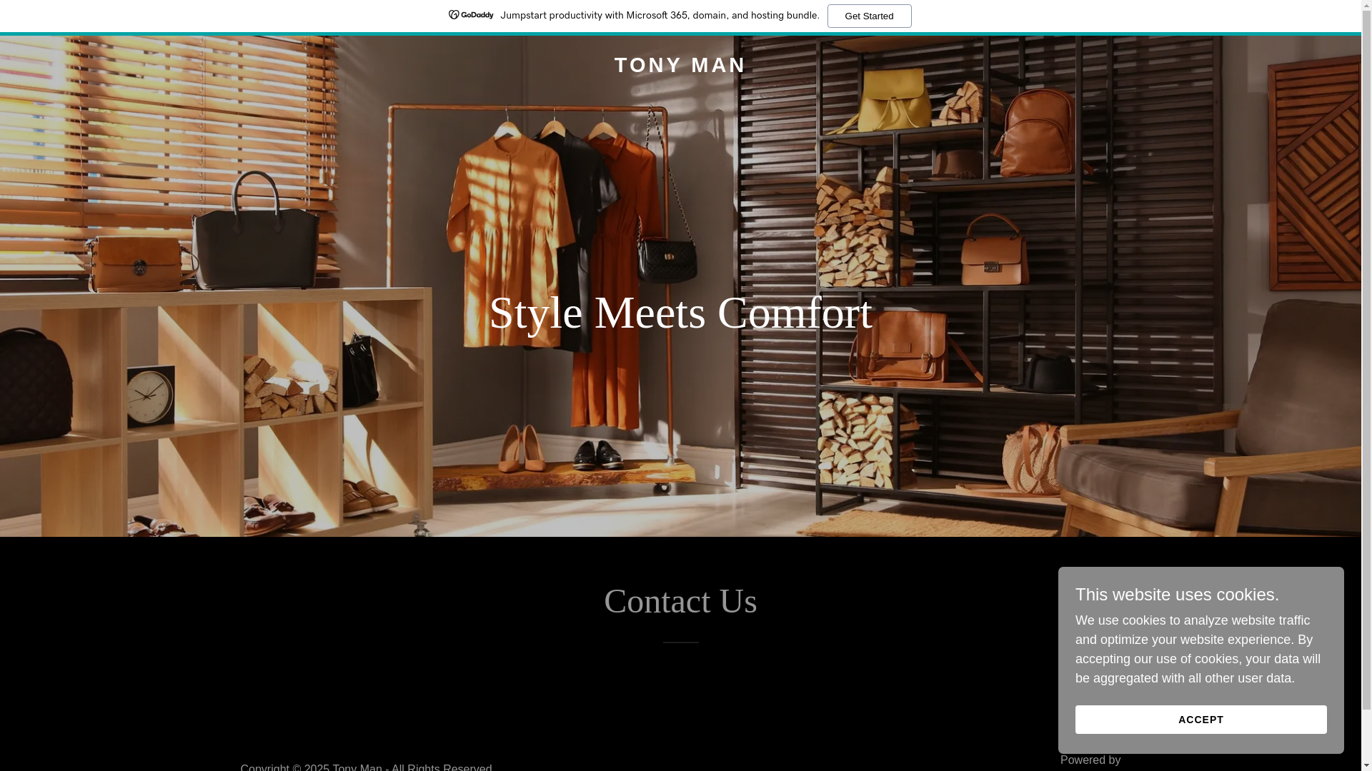 website screenshot of https://tonyman.in/
