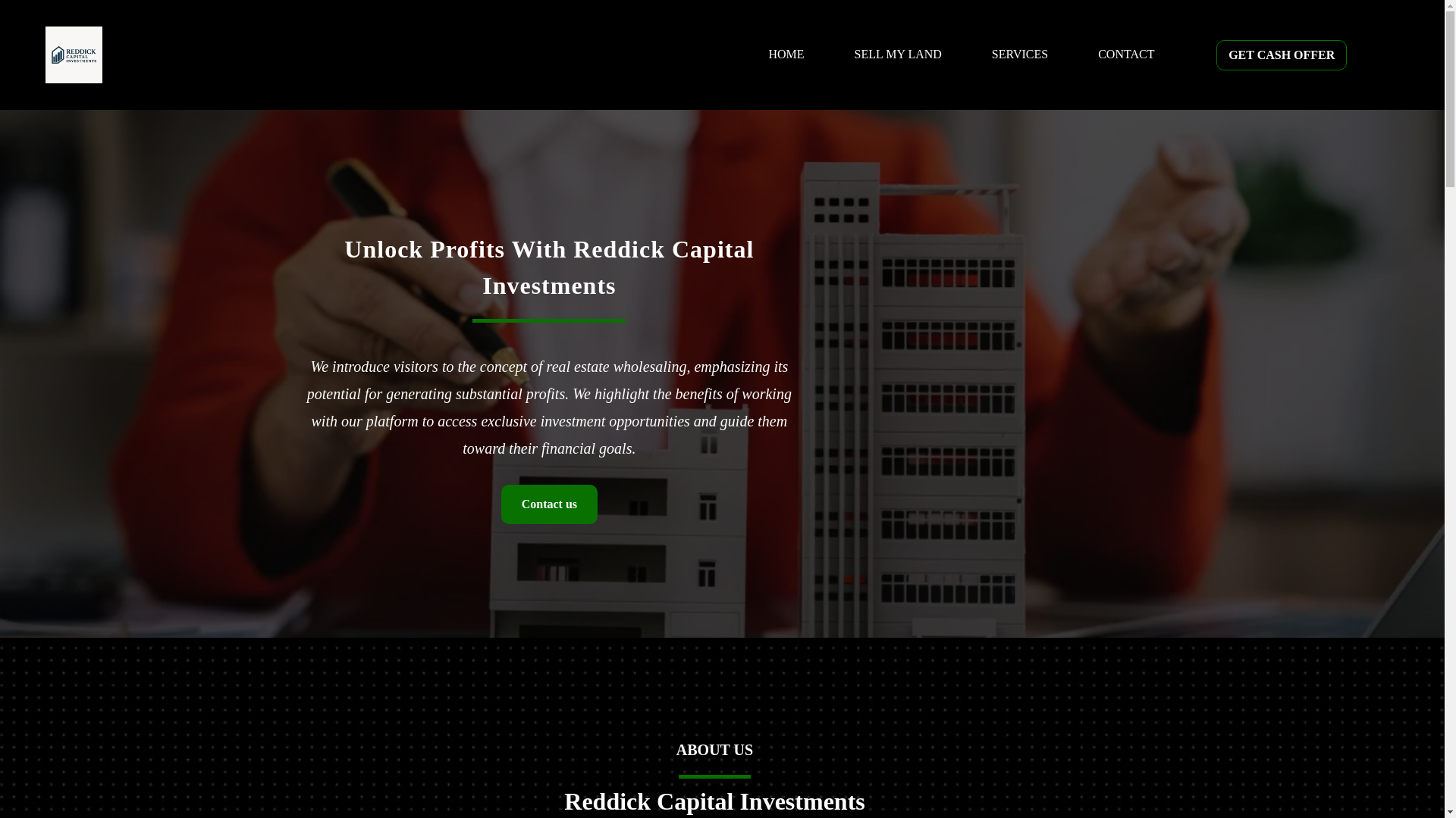 website screenshot of https://reddickcapitalinvestments.com/