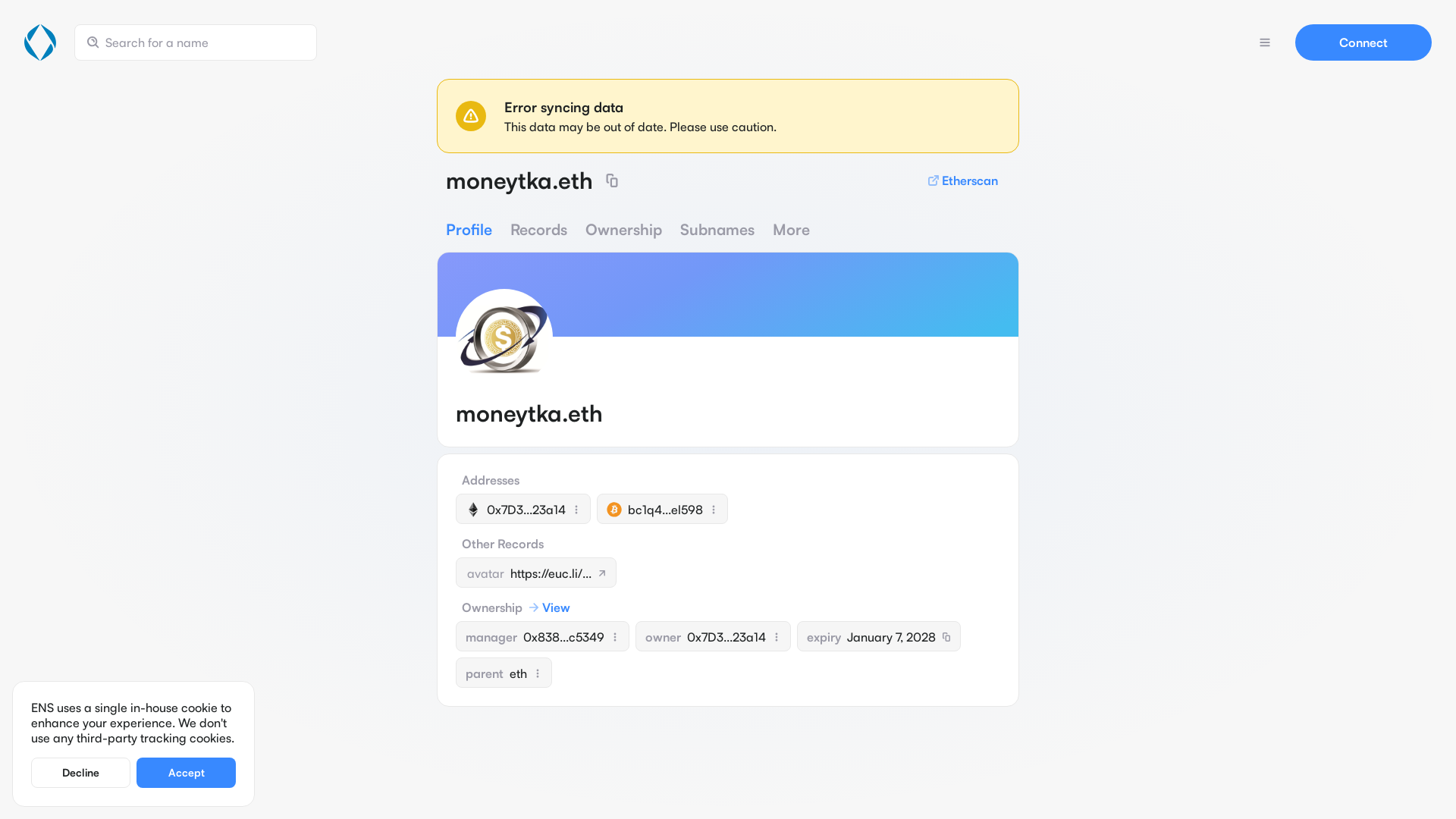 website screenshot of https://moneytka.box