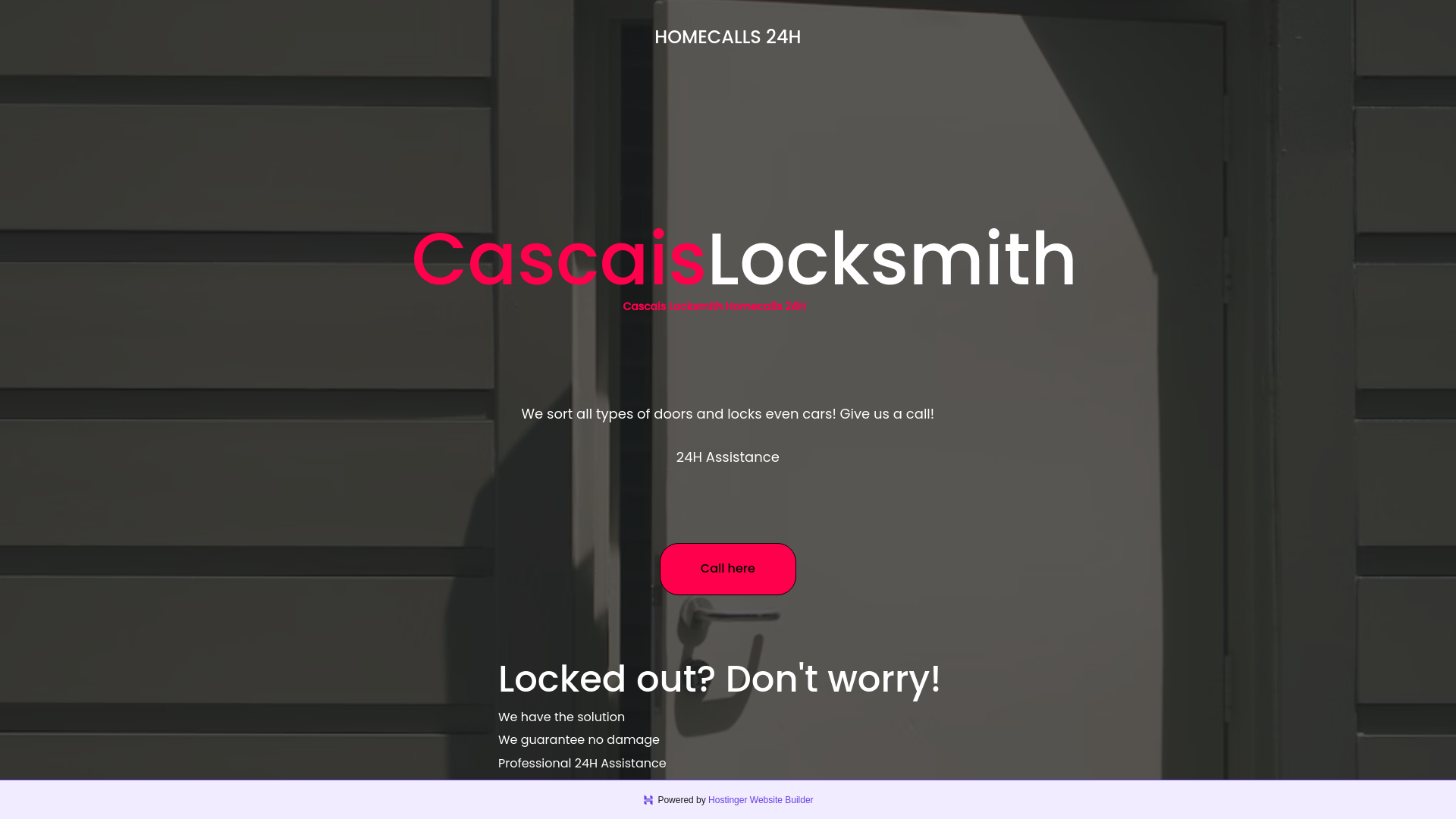 website screenshot of https://cascaislocksmith.pt/