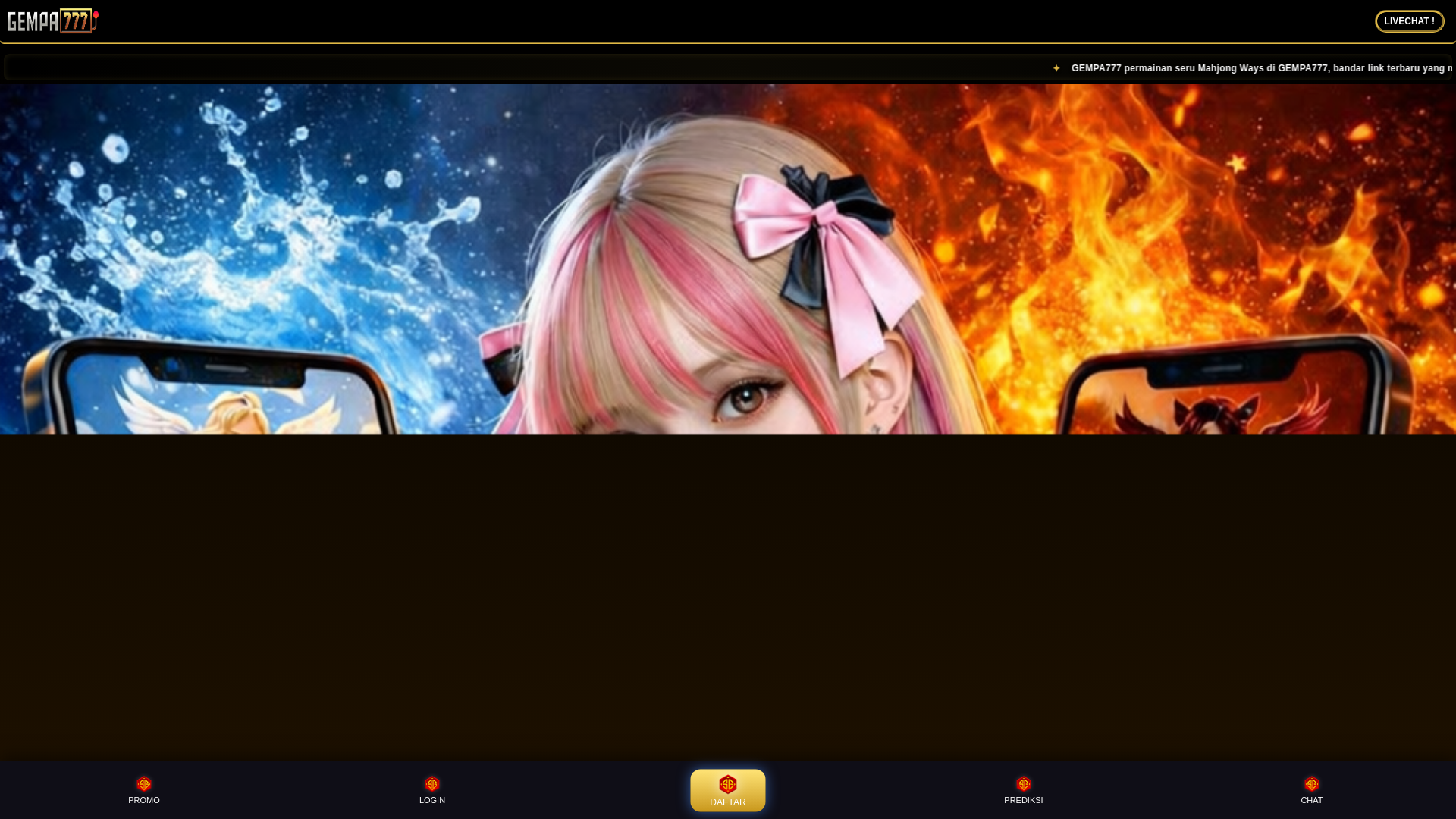 website screenshot of https://gempa777-site5.pages.dev/