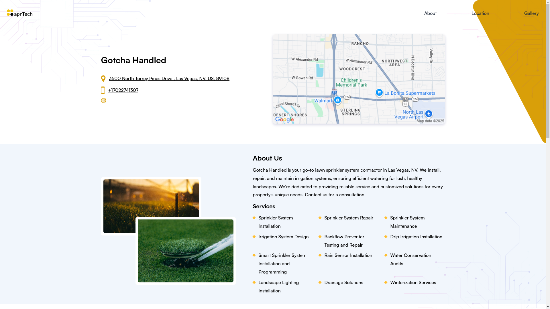 website screenshot of https://gotchahandled.online/