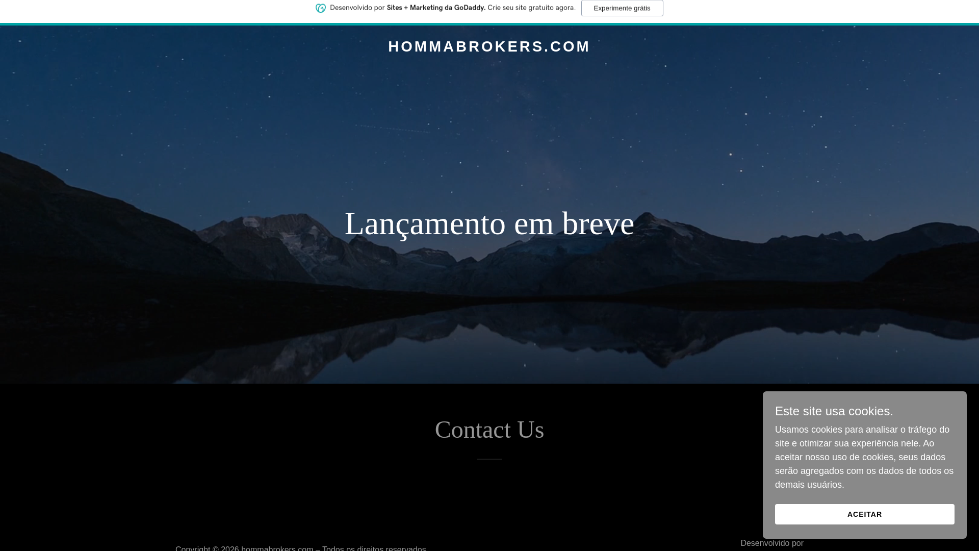 website screenshot of https://hommabrokers.com/