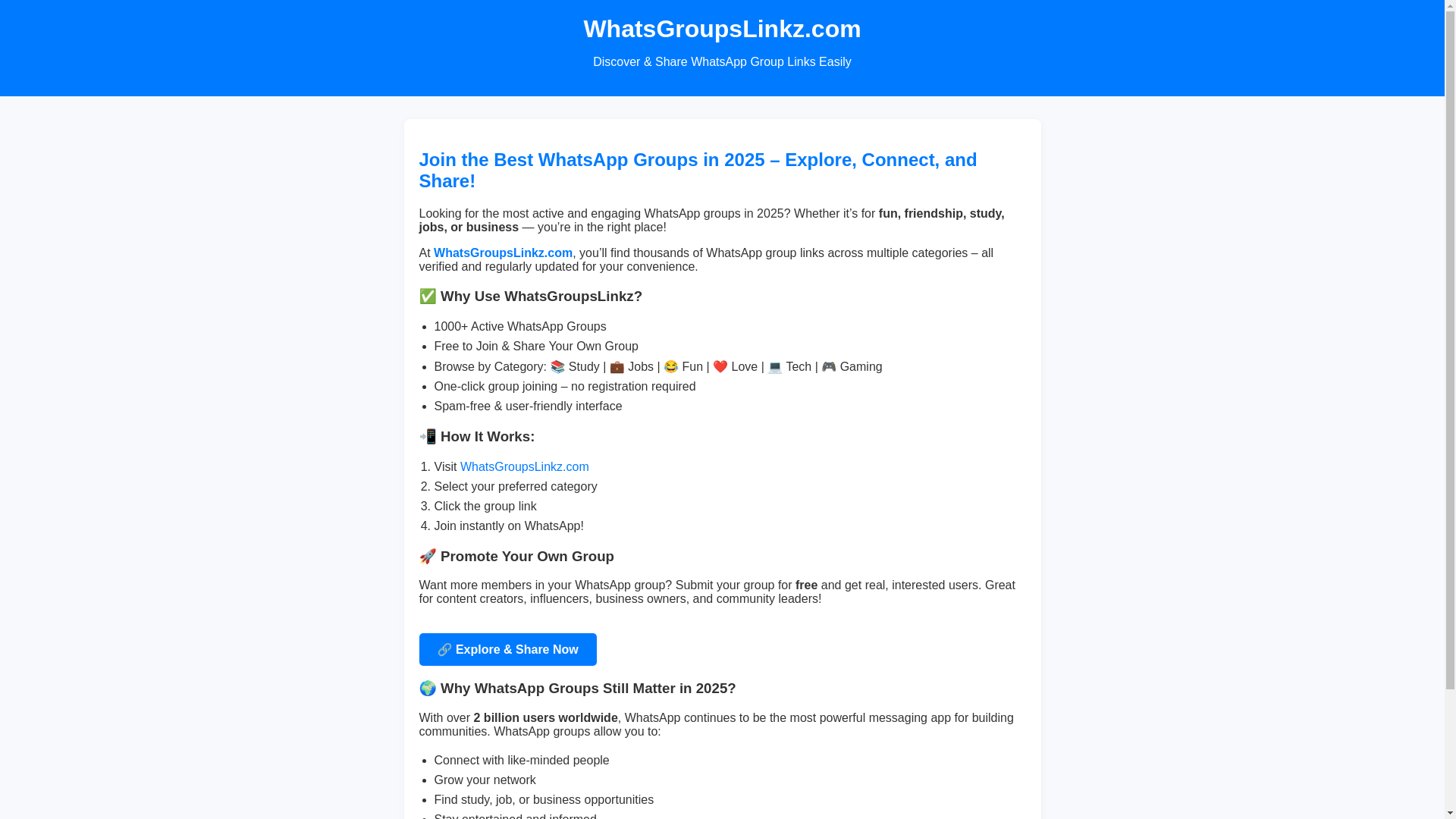 website screenshot of https://whatsgroupslinkzg.pages.dev/