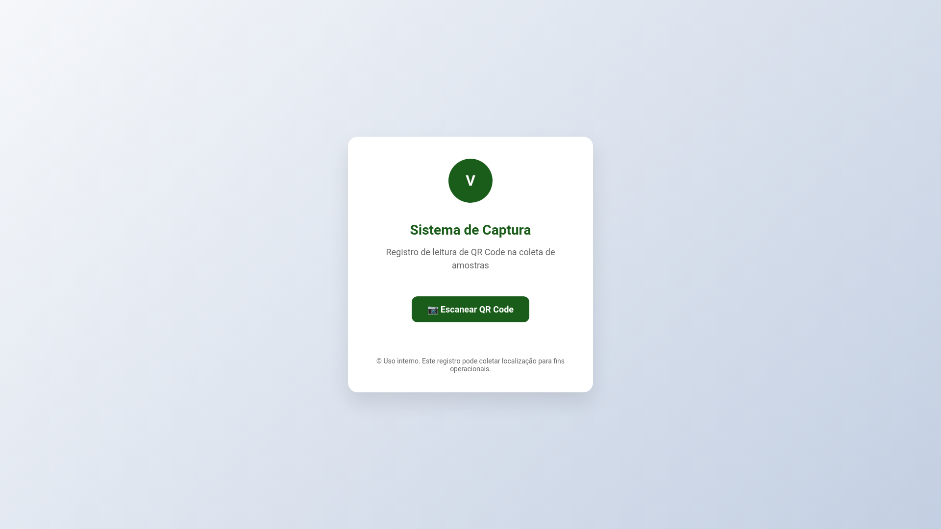 website screenshot of https://sistema-de-captura-de-dados-amostragens.pages.dev/