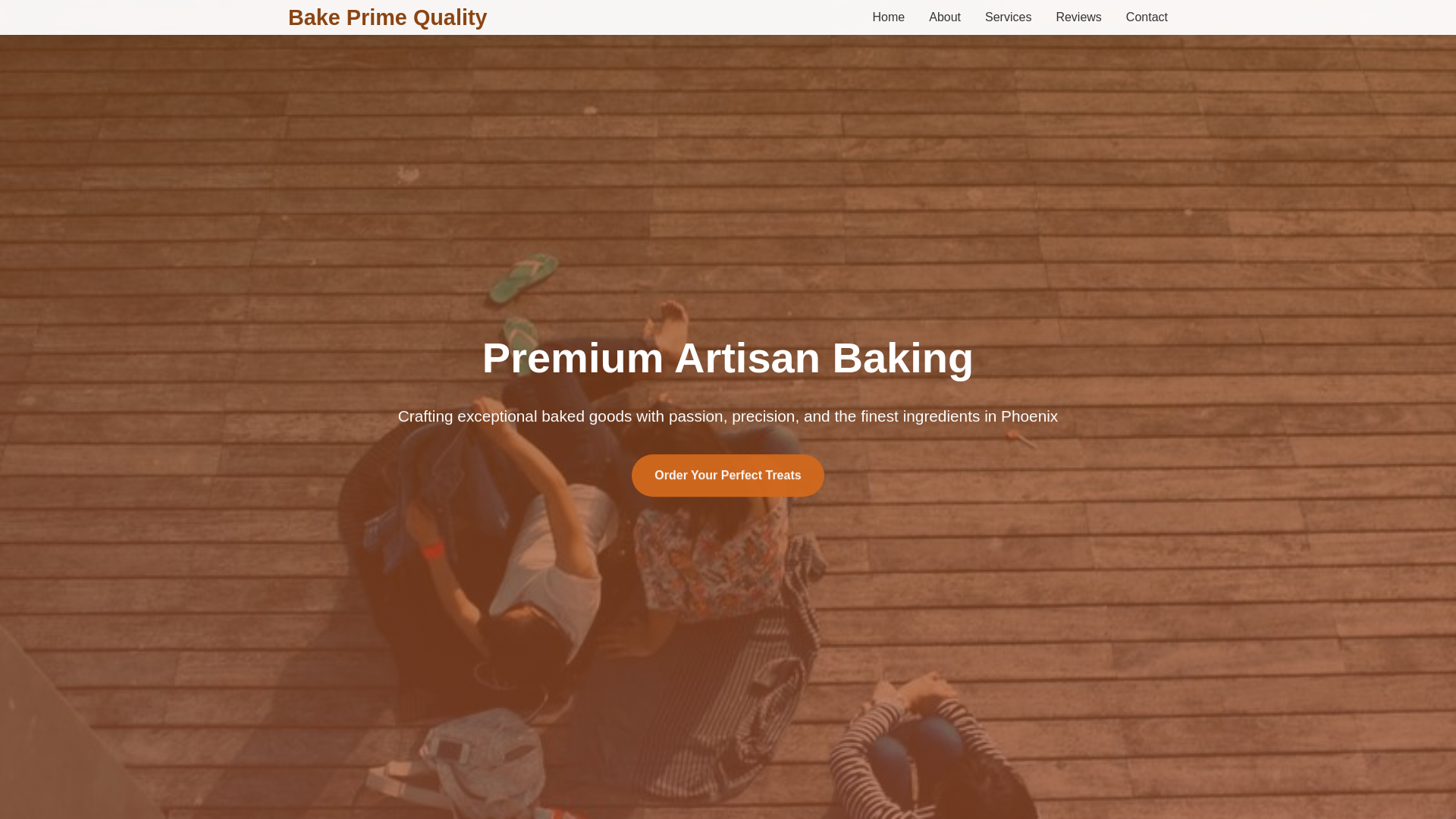 website screenshot of https://bakeprimequality.xyz/