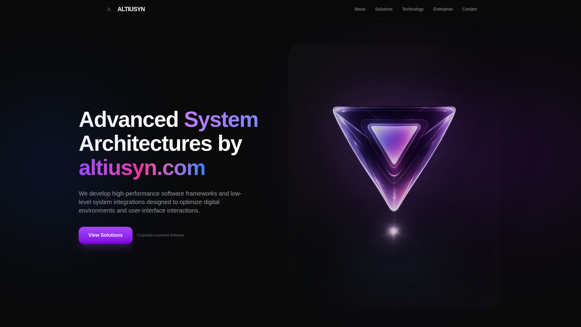 website screenshot of https://altiusyn.com/