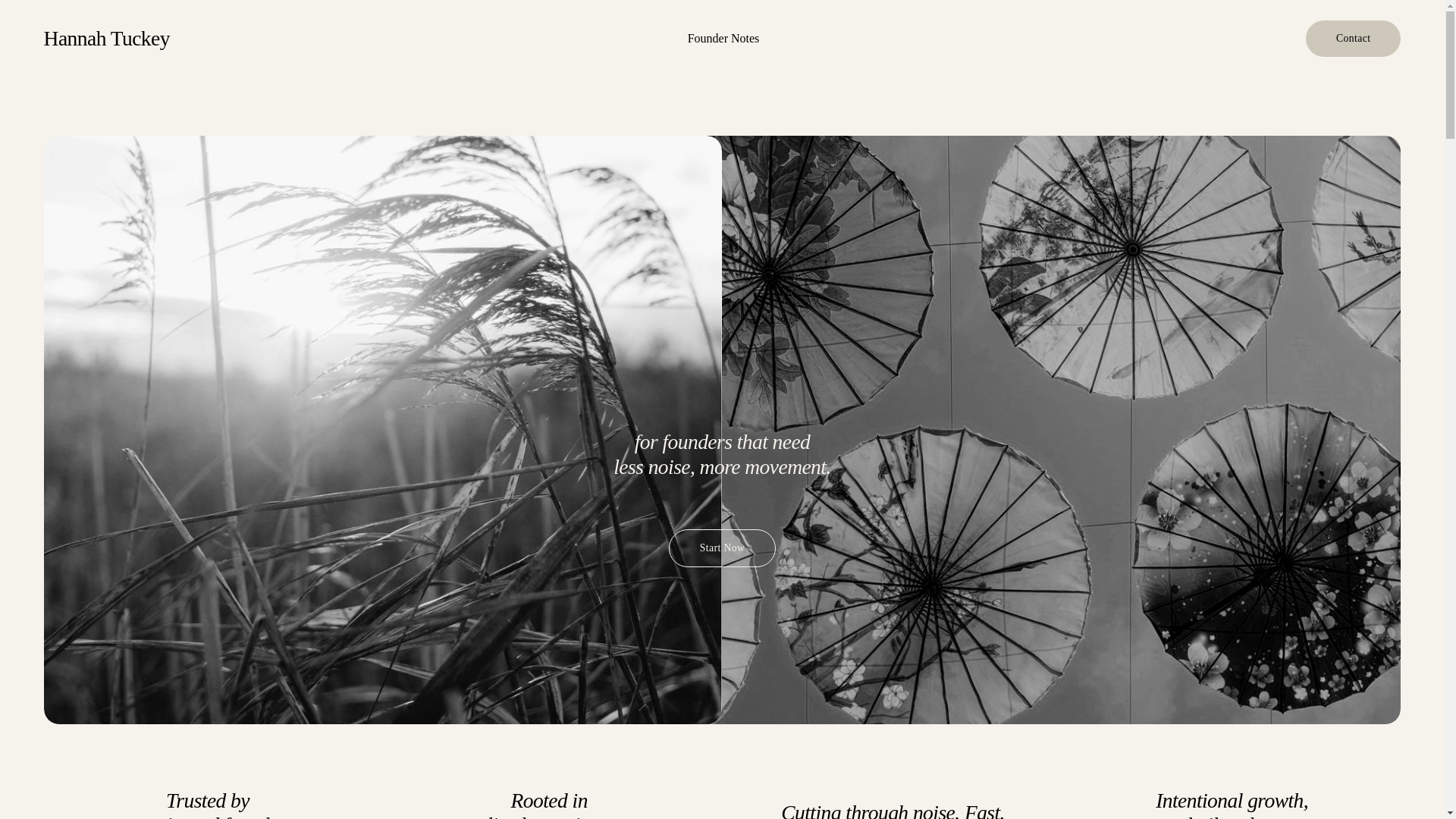 website screenshot of https://hannahtuckey.co.uk/