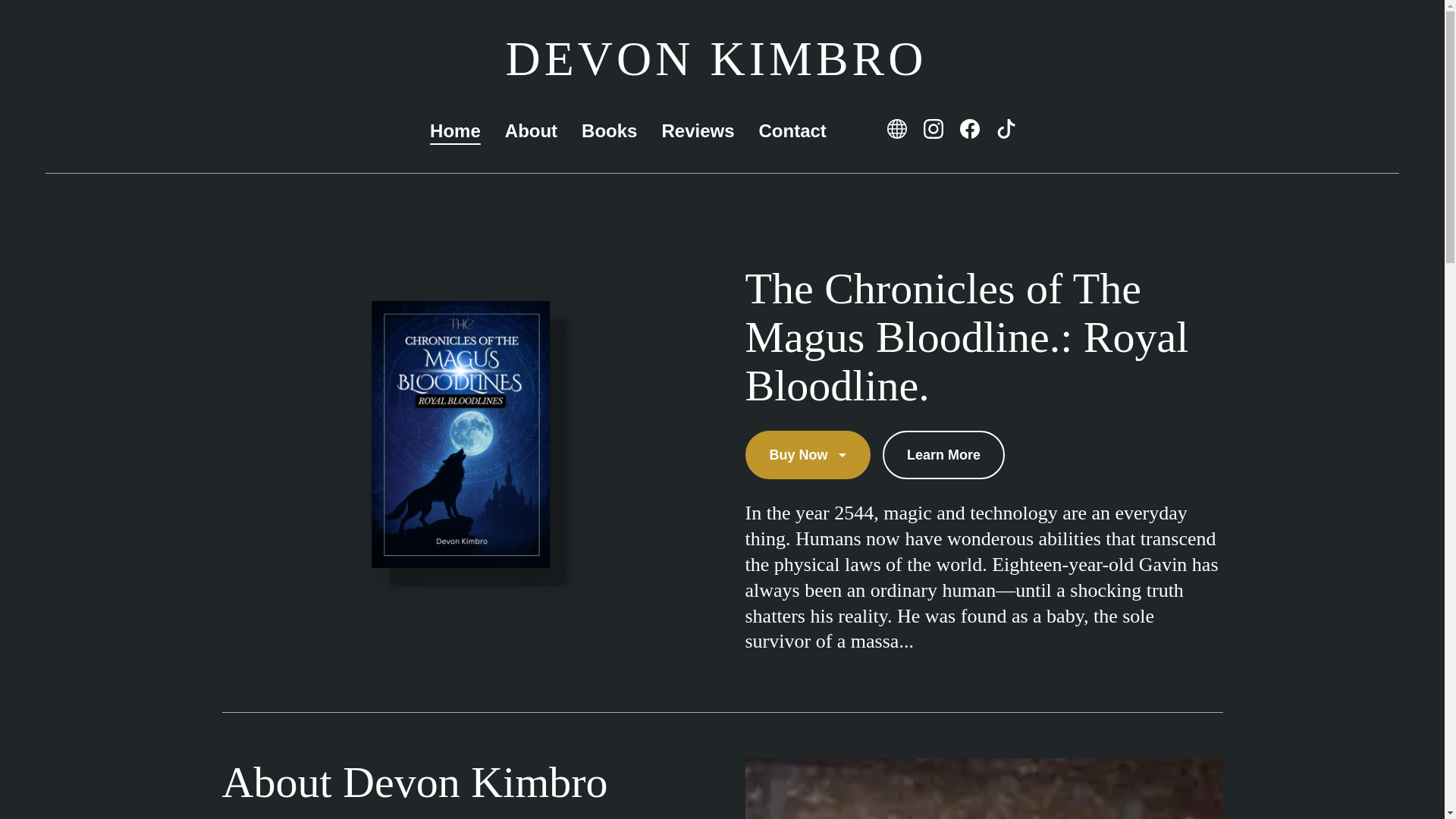 website screenshot of https://themagusbloodline.com/