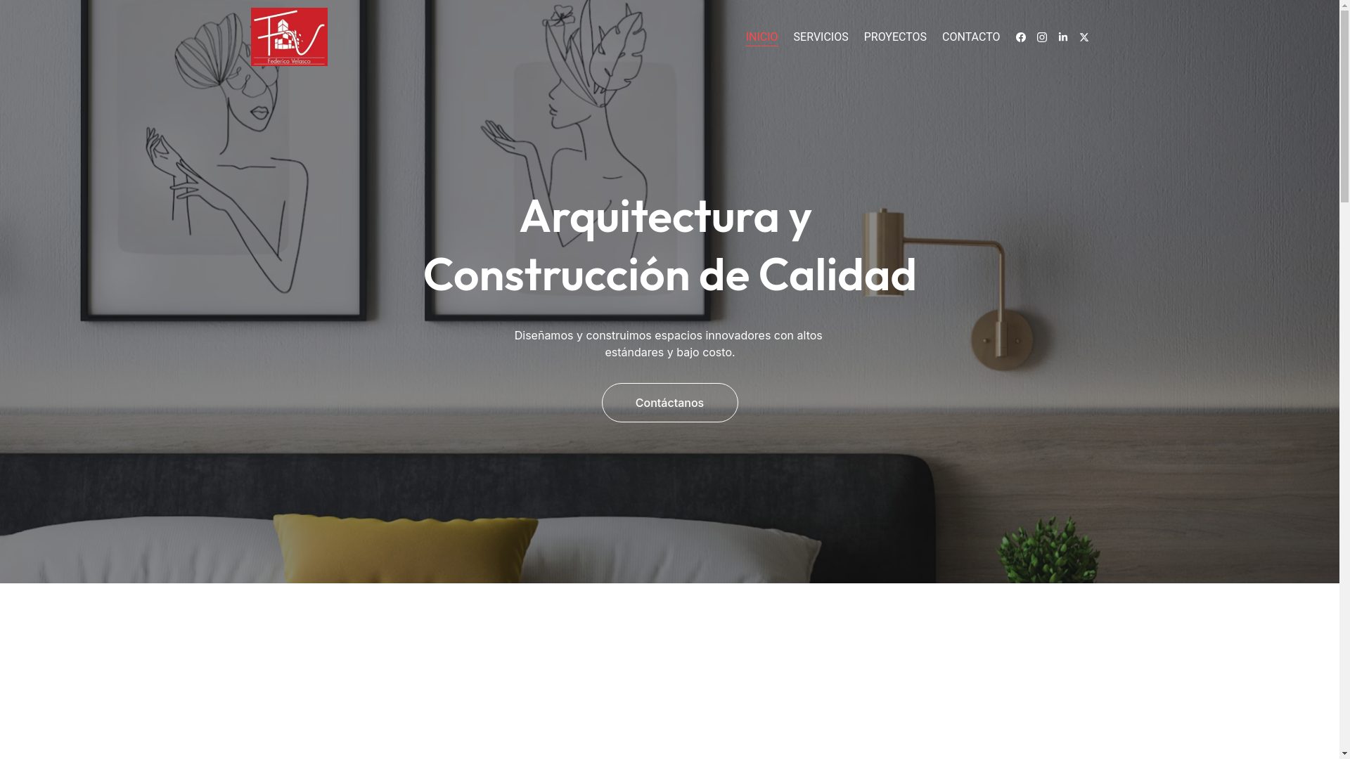 website screenshot of https://fvarquitectura.com.co/