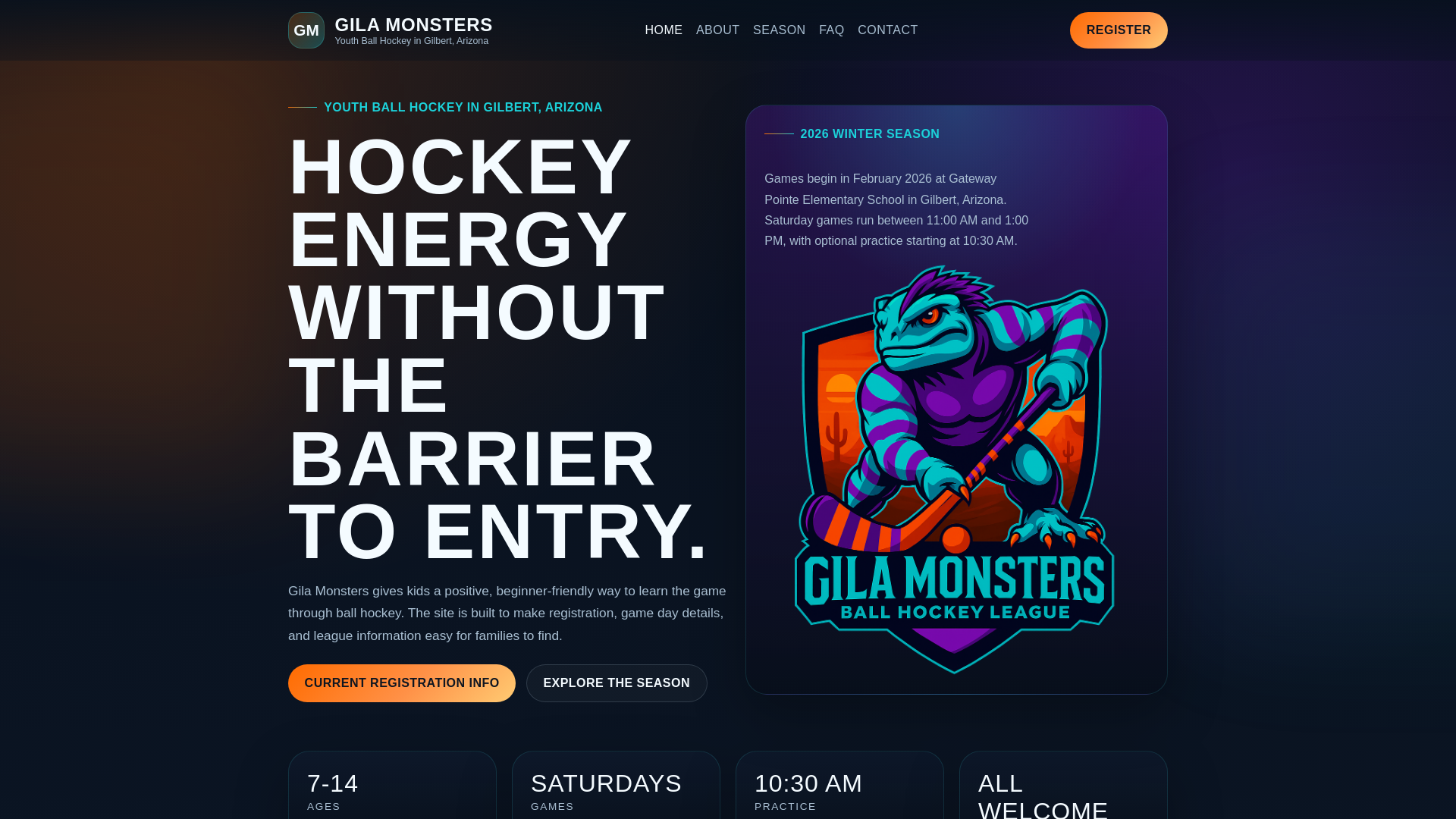 website screenshot of https://gilamonster.pages.dev/