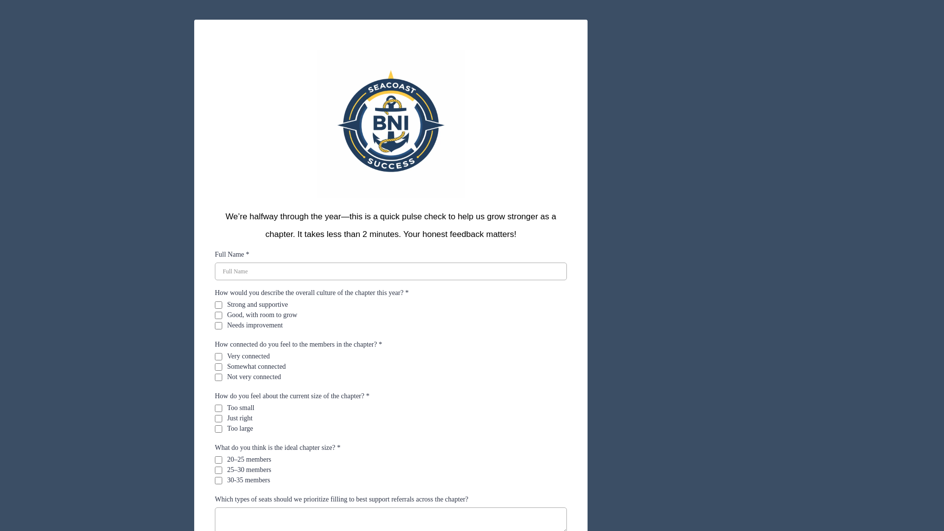 website screenshot of https://seacoastsuccess.com/