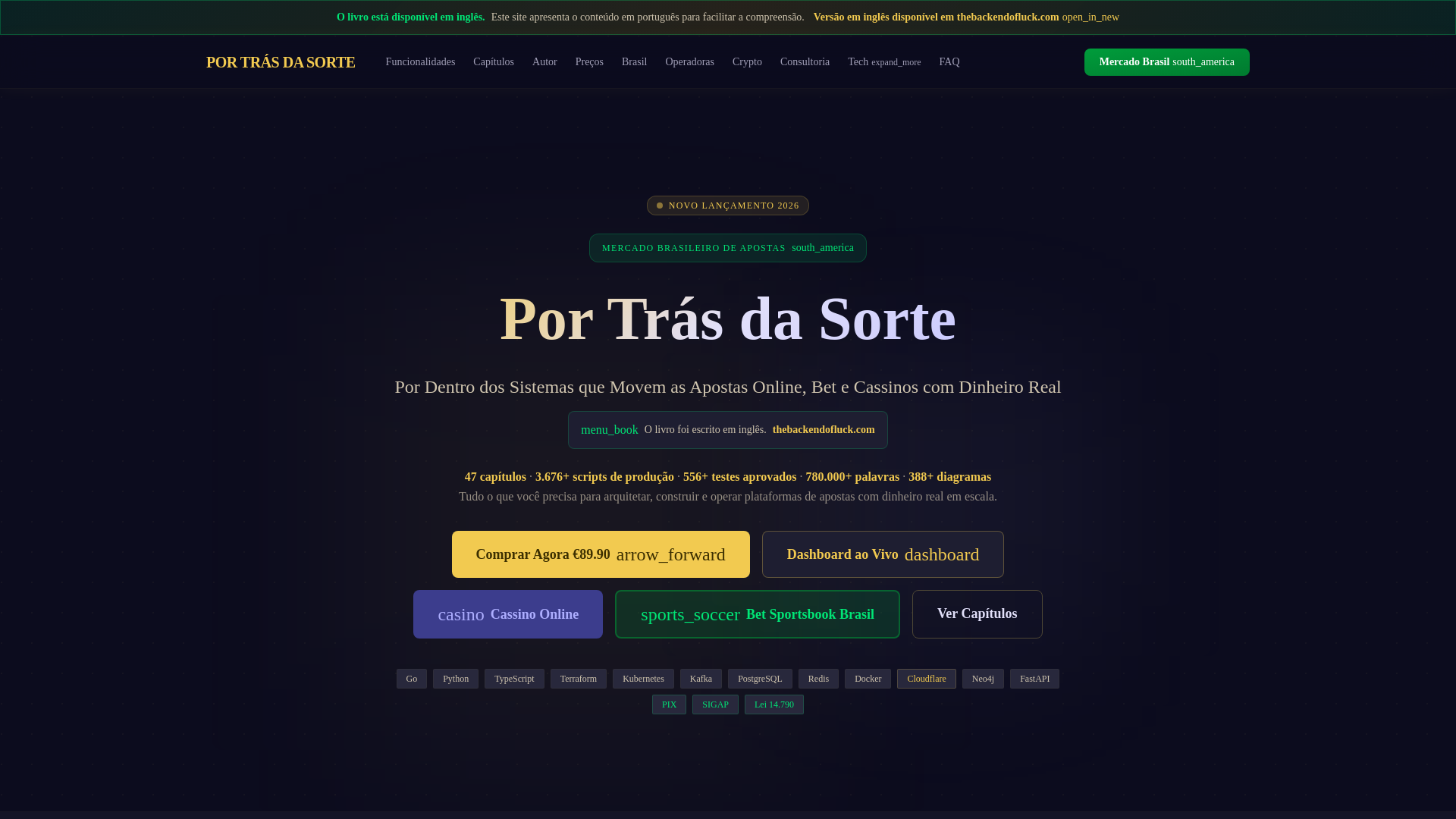 website screenshot of https://portrasdasorte.com.br/